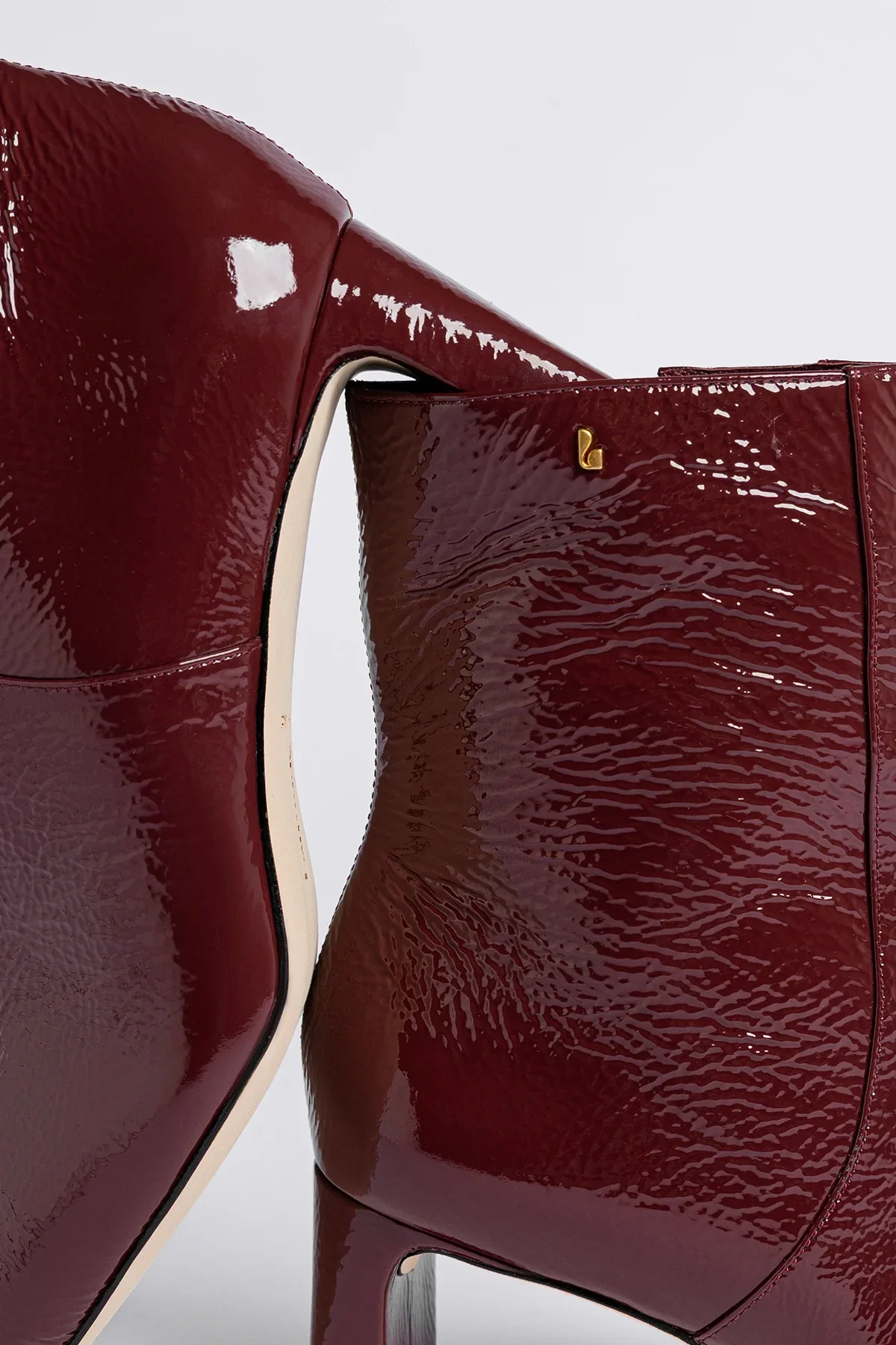 Alexis Boot Burgundy Patent Leather - Image 4