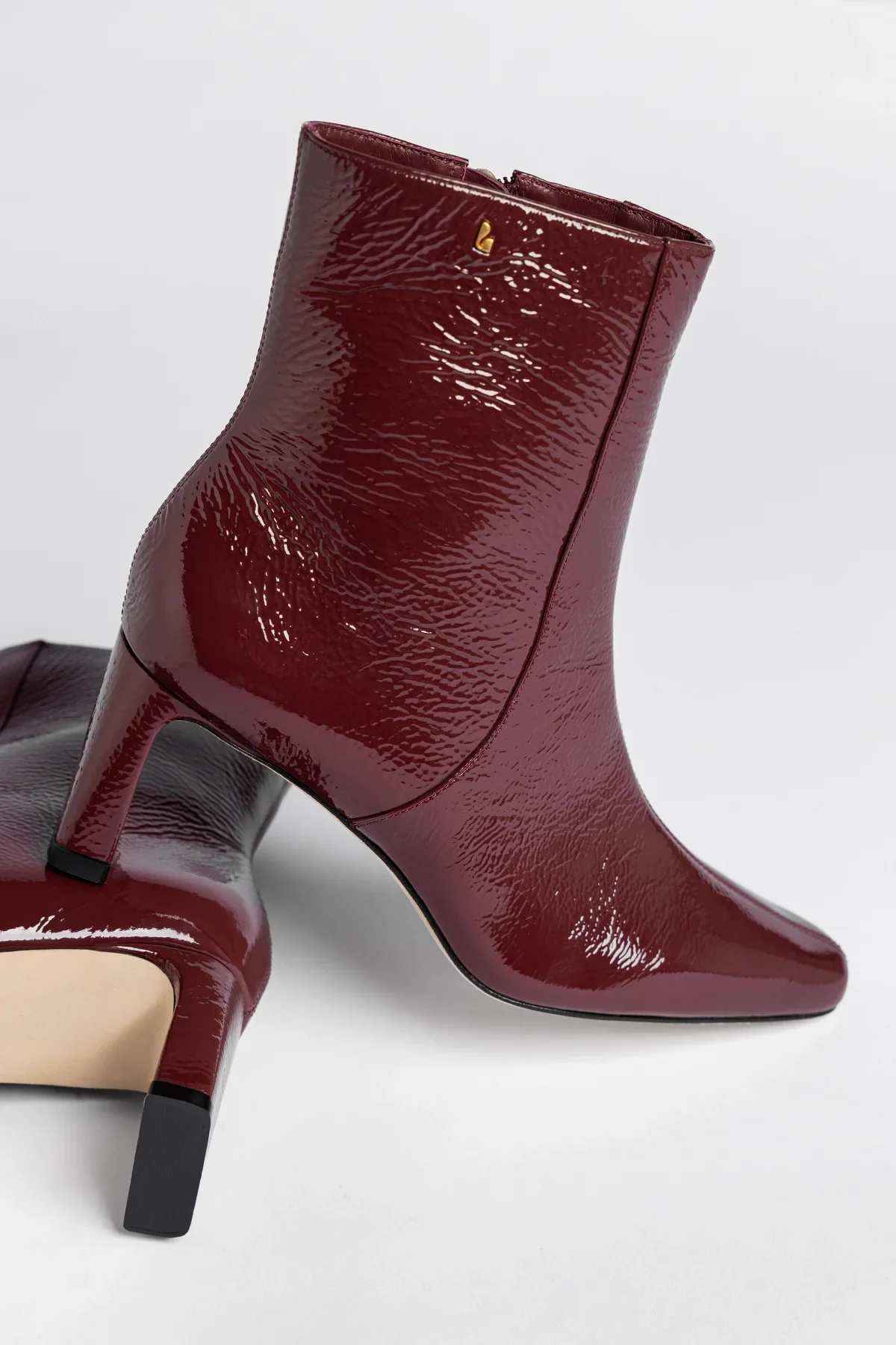 Alexis Boot Burgundy Patent Leather - Image 5