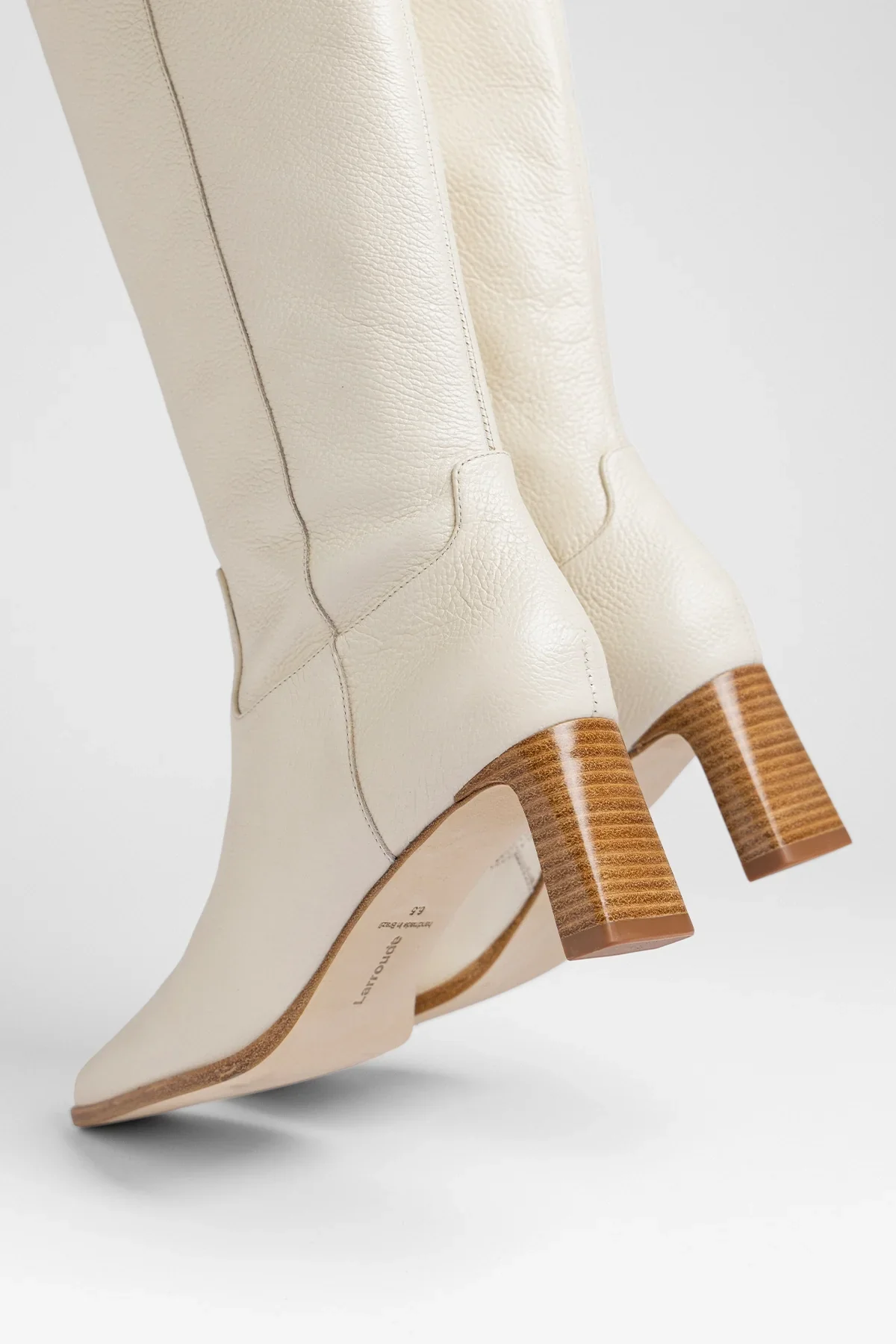 Alexis Boot Ivory Leather - Image 5