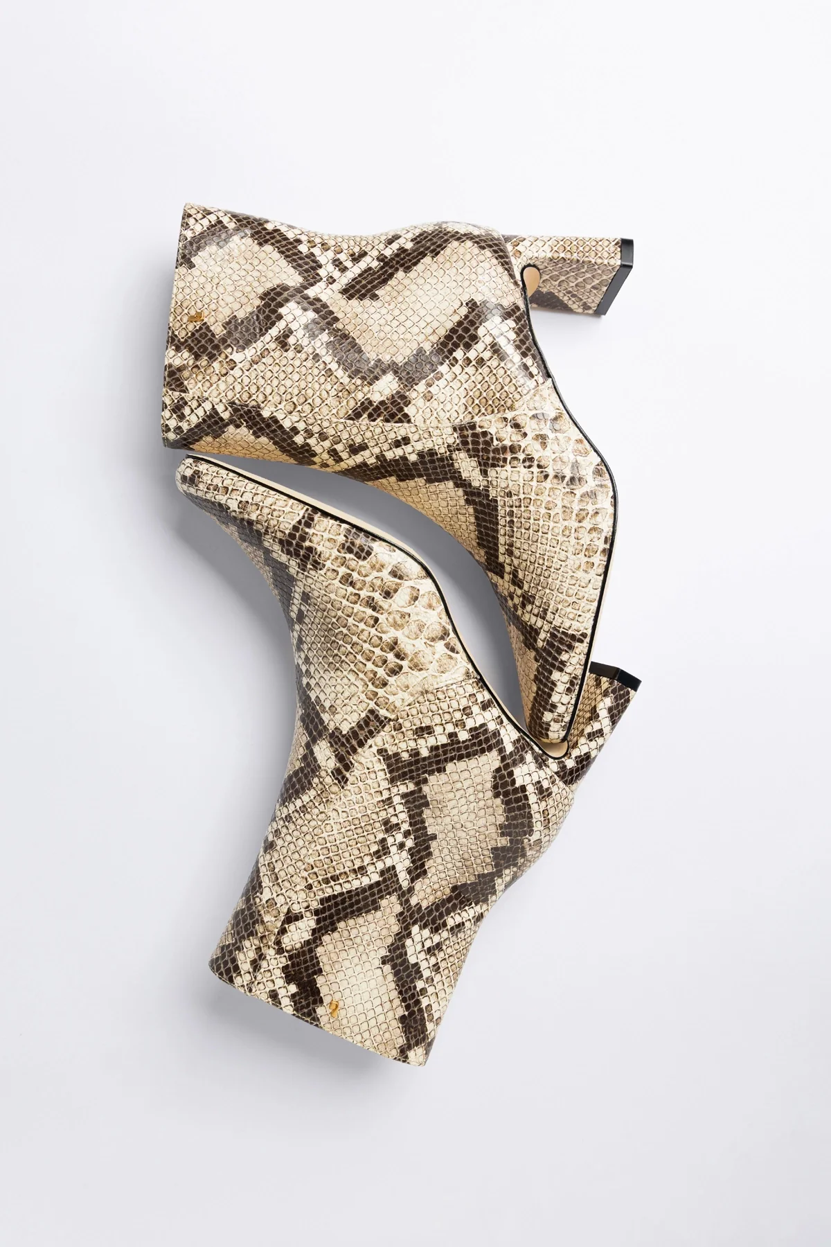 Alexis Boot Neutral Snake Leather - Image 3