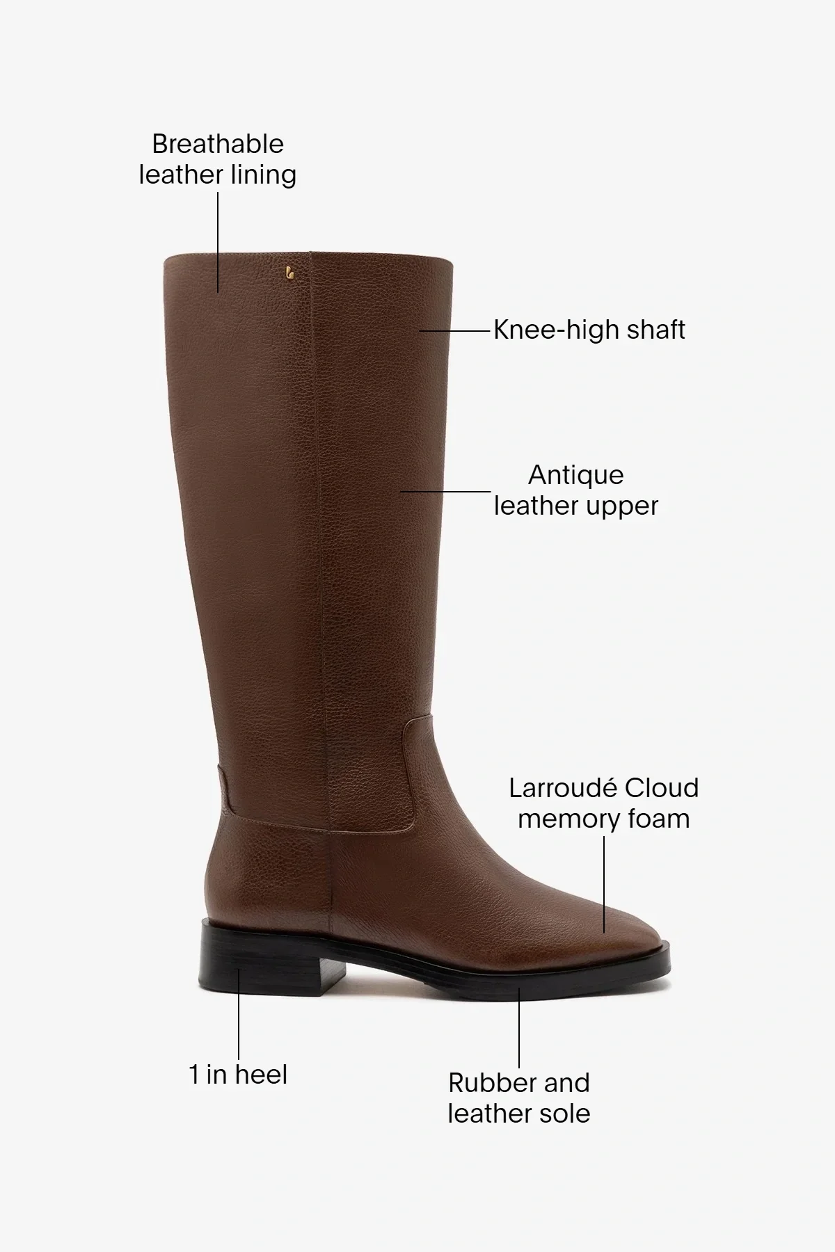 Anne Boot Burnt Umber Leather - Image 6