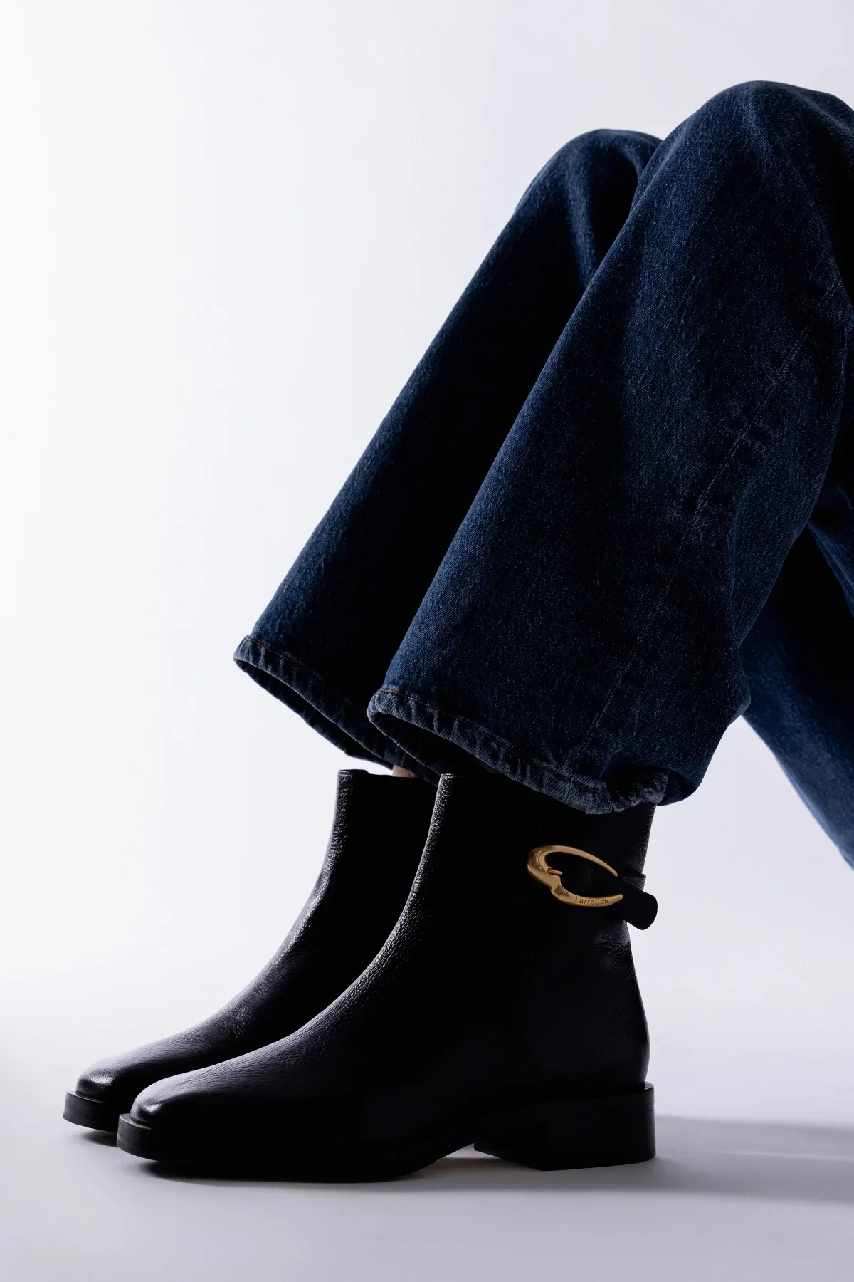 Anne Verona Low Boot Black Leather - Image 2