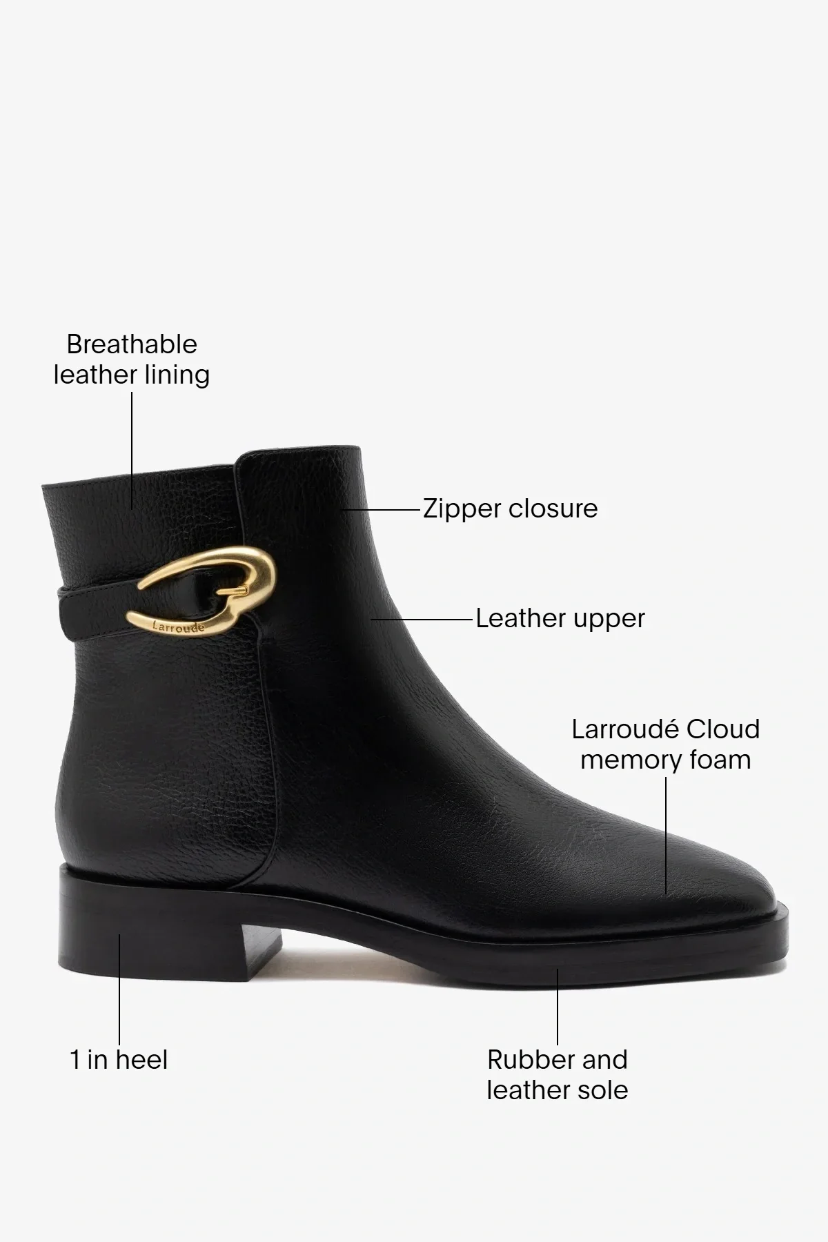 Anne Verona Low Boot Black Leather - Image 6
