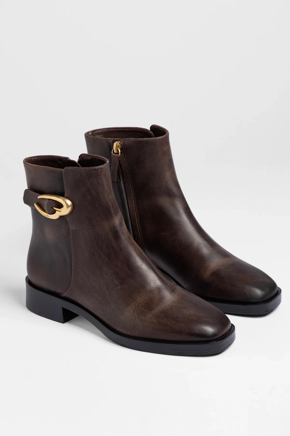 Anne Verona Low Boot Brown Leather - Image 3