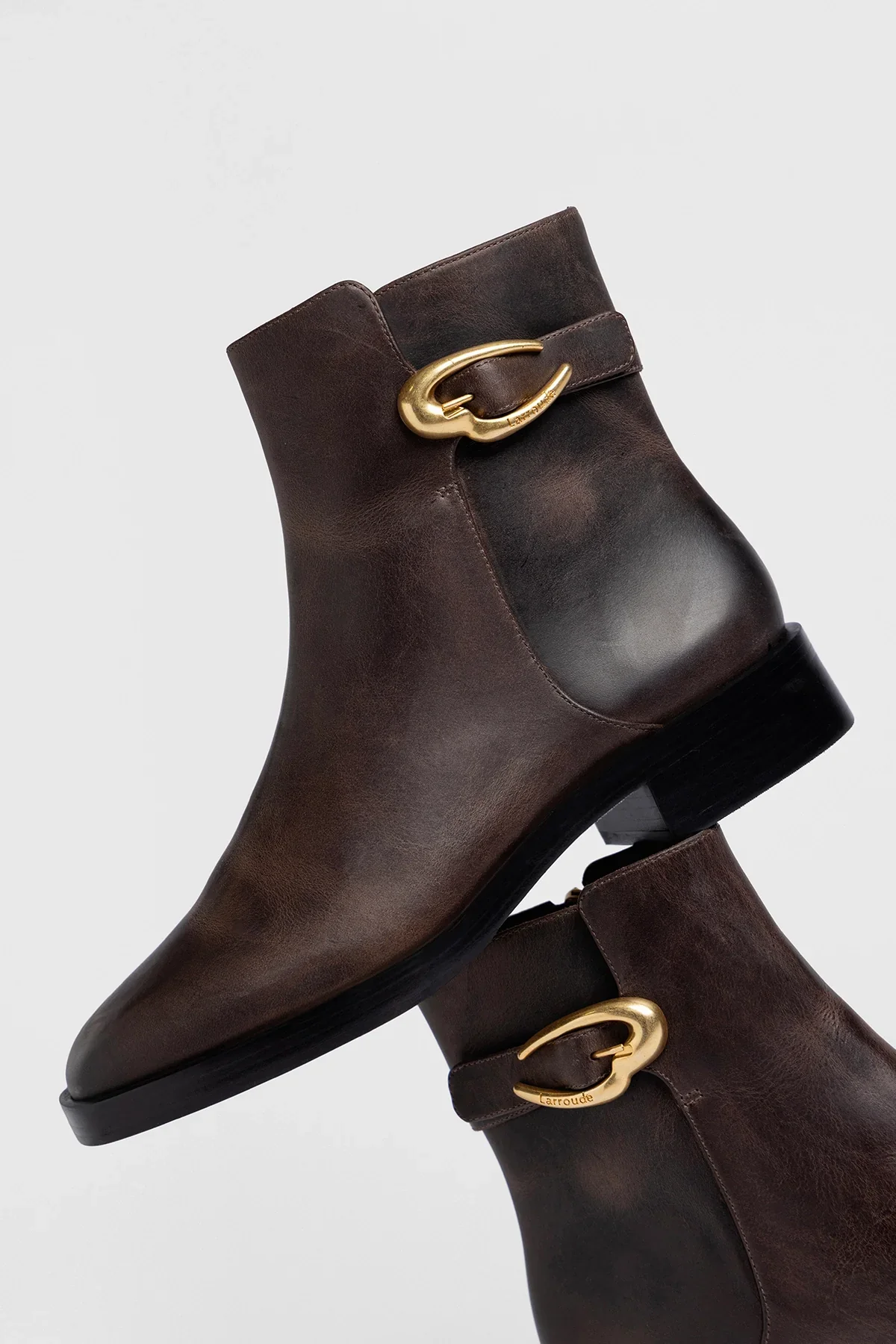 Anne Verona Low Boot Brown Leather - Image 4