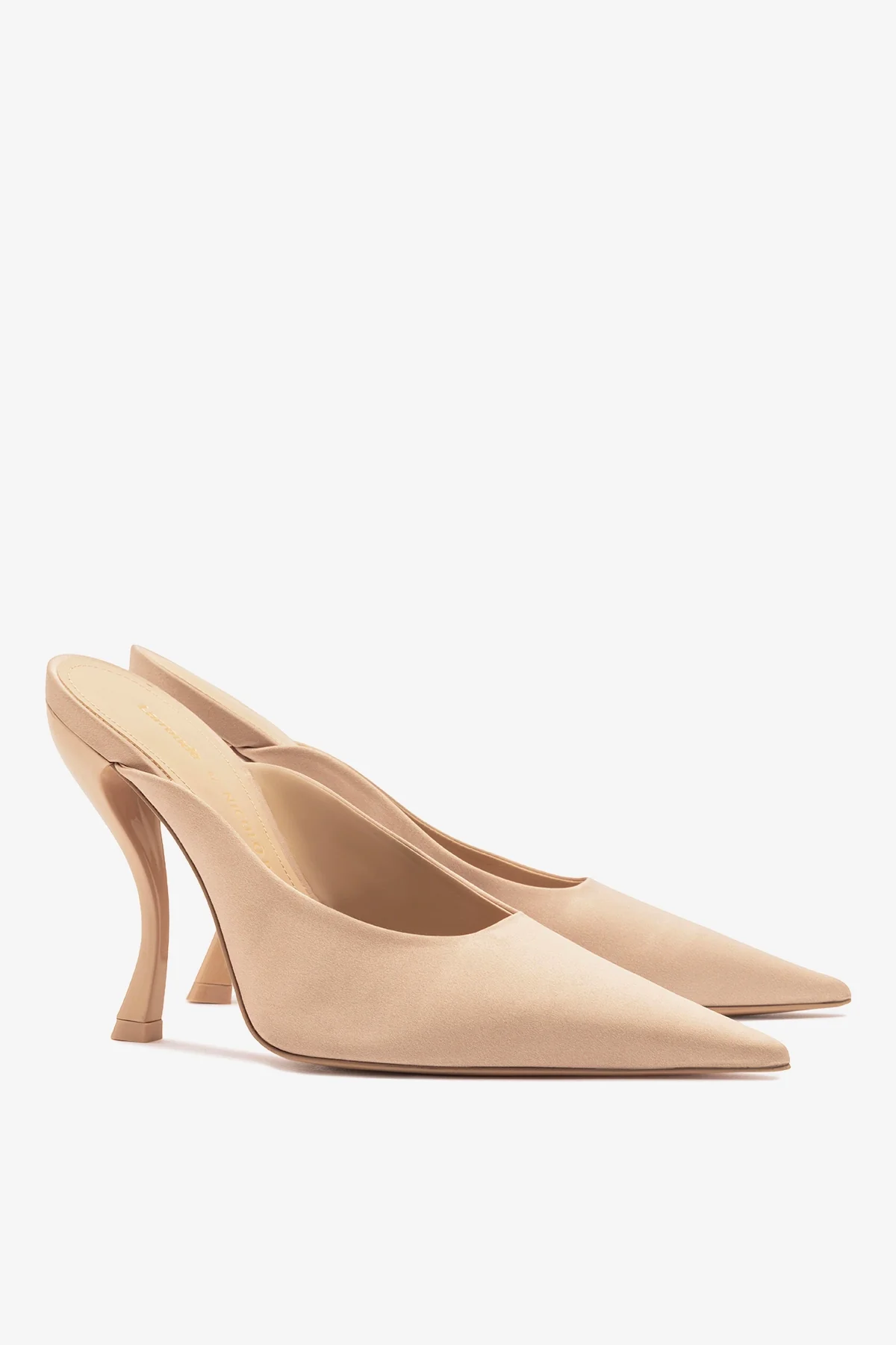 Larroudé x Nicolò B.: Inna Mule Sand Satin - Image 3
