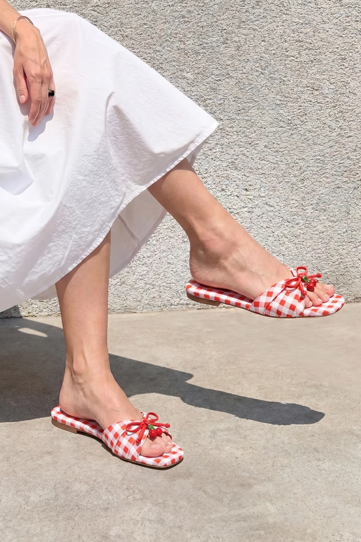 Bardot Flat Scarlet Printed Fabric - Image 2