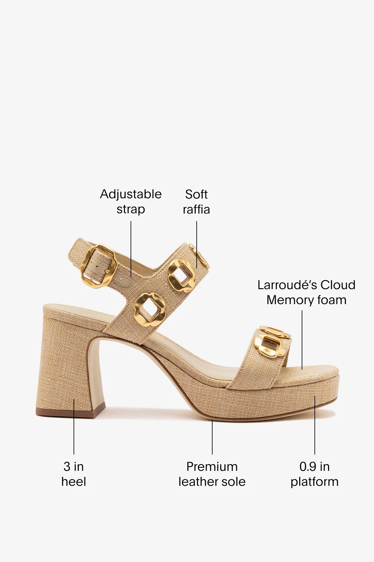 Milan Dolly Low In Beige Raffia - Image 5