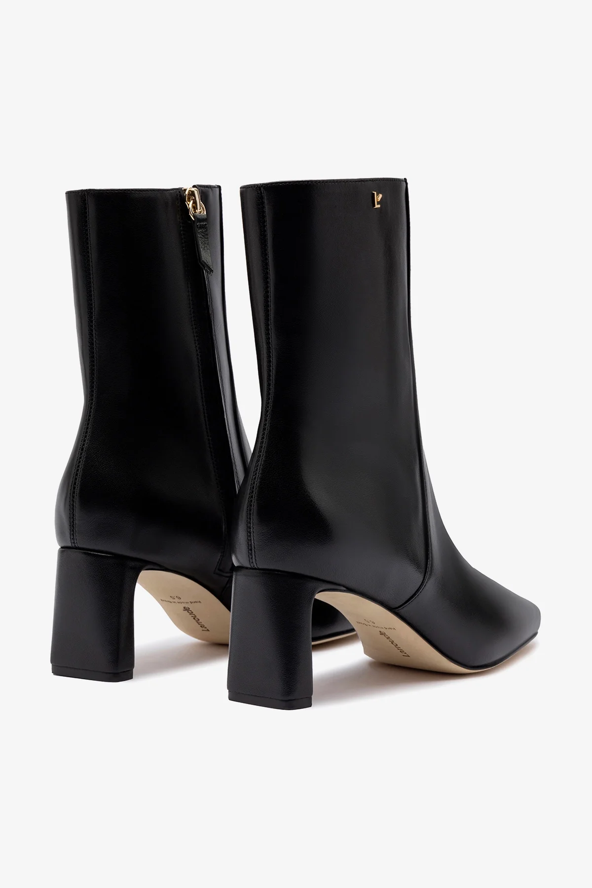 Alexis Bootie In Black Leather - Image 7