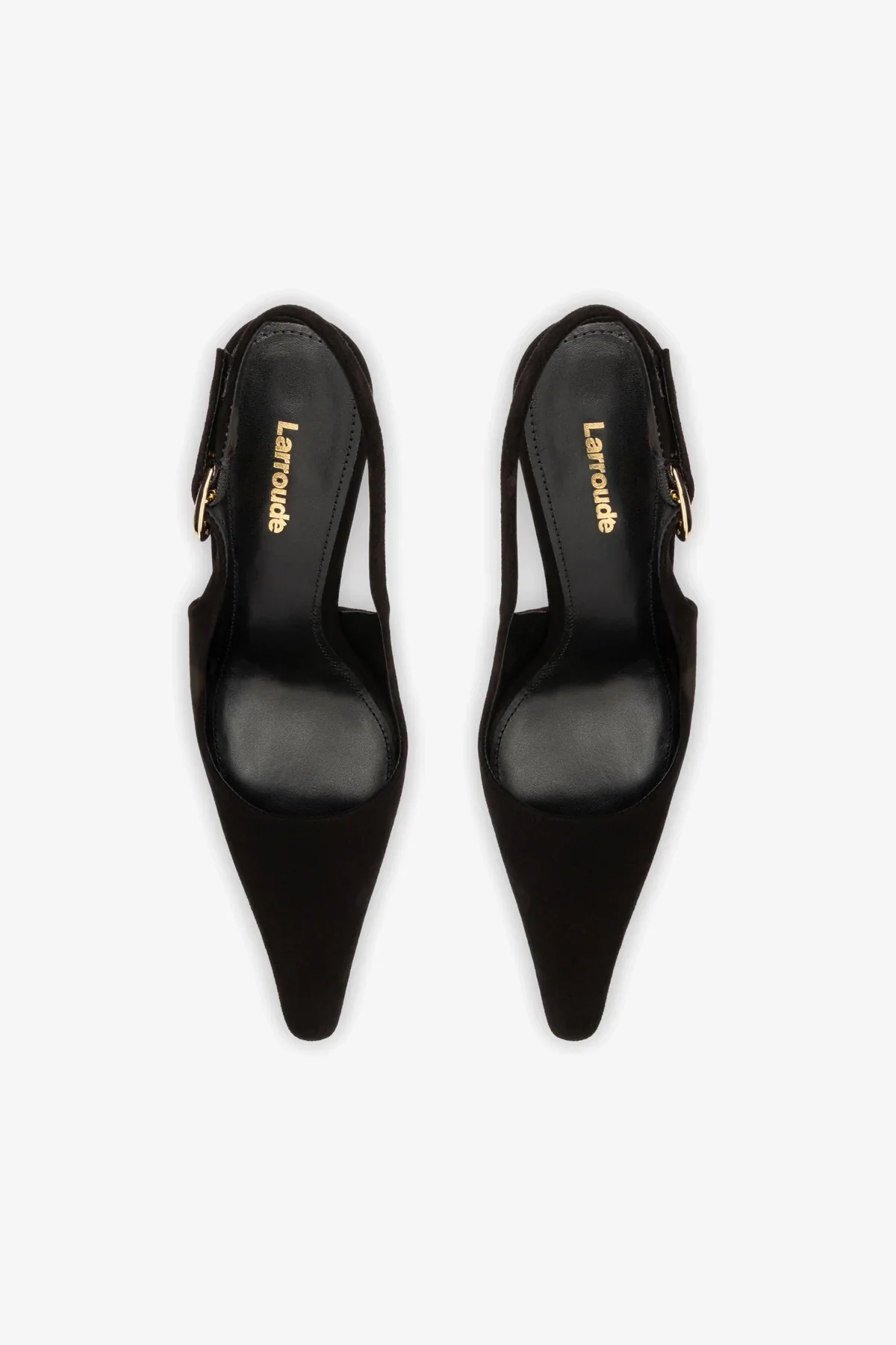 Carine Pump In Black Leather - Image 7