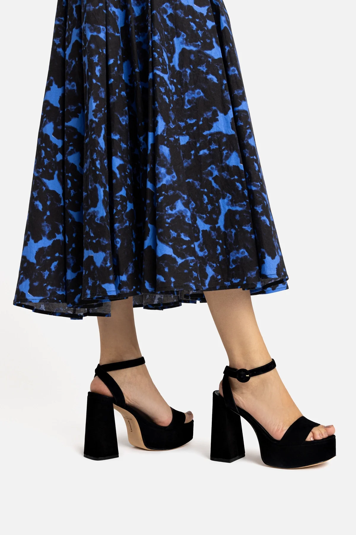 Dolly Sandal In Black Suede - Image 2