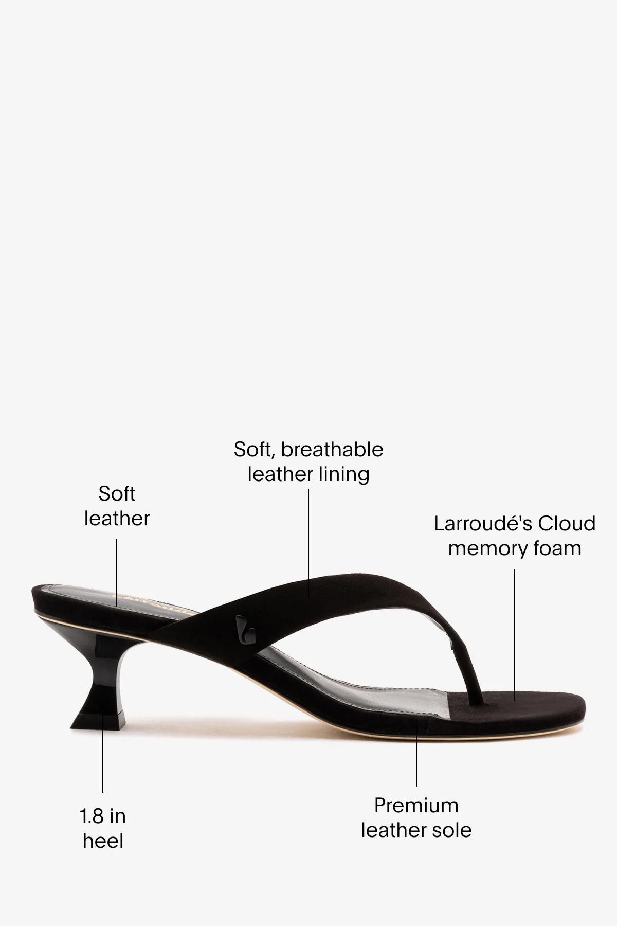 Gaia Low In Black Leather - Image 5