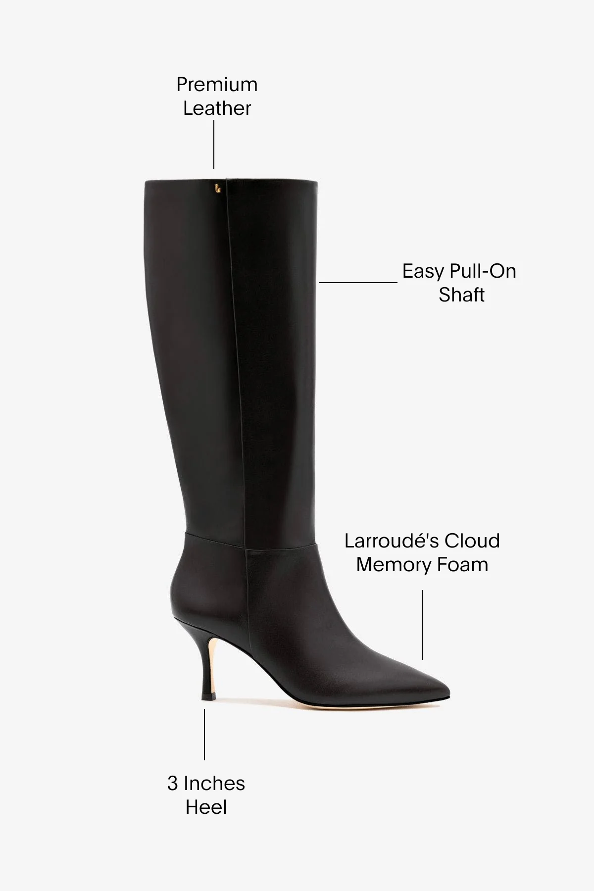 Kate Mid Boot In Black Leather - Image 5