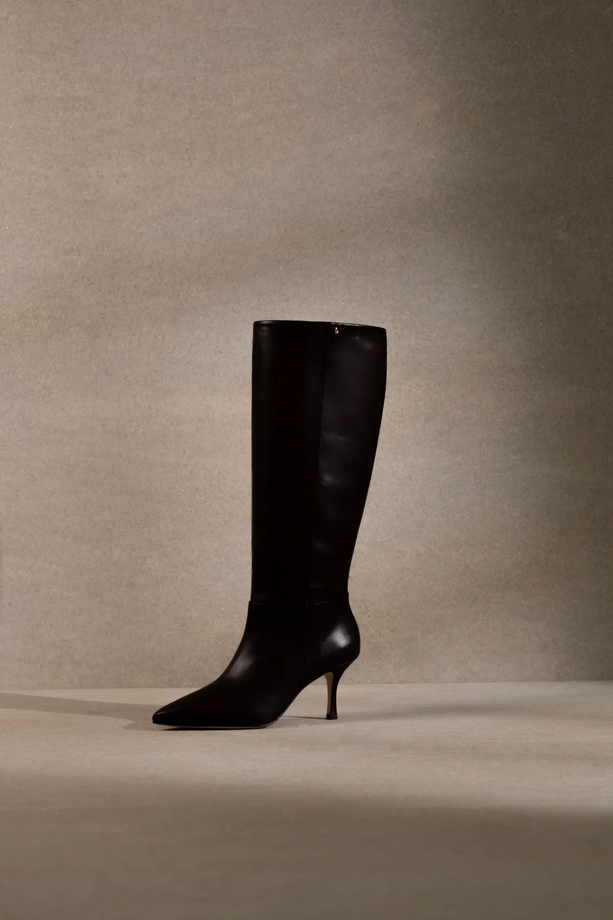 Kate Mid Boot In Black Leather - Image 6