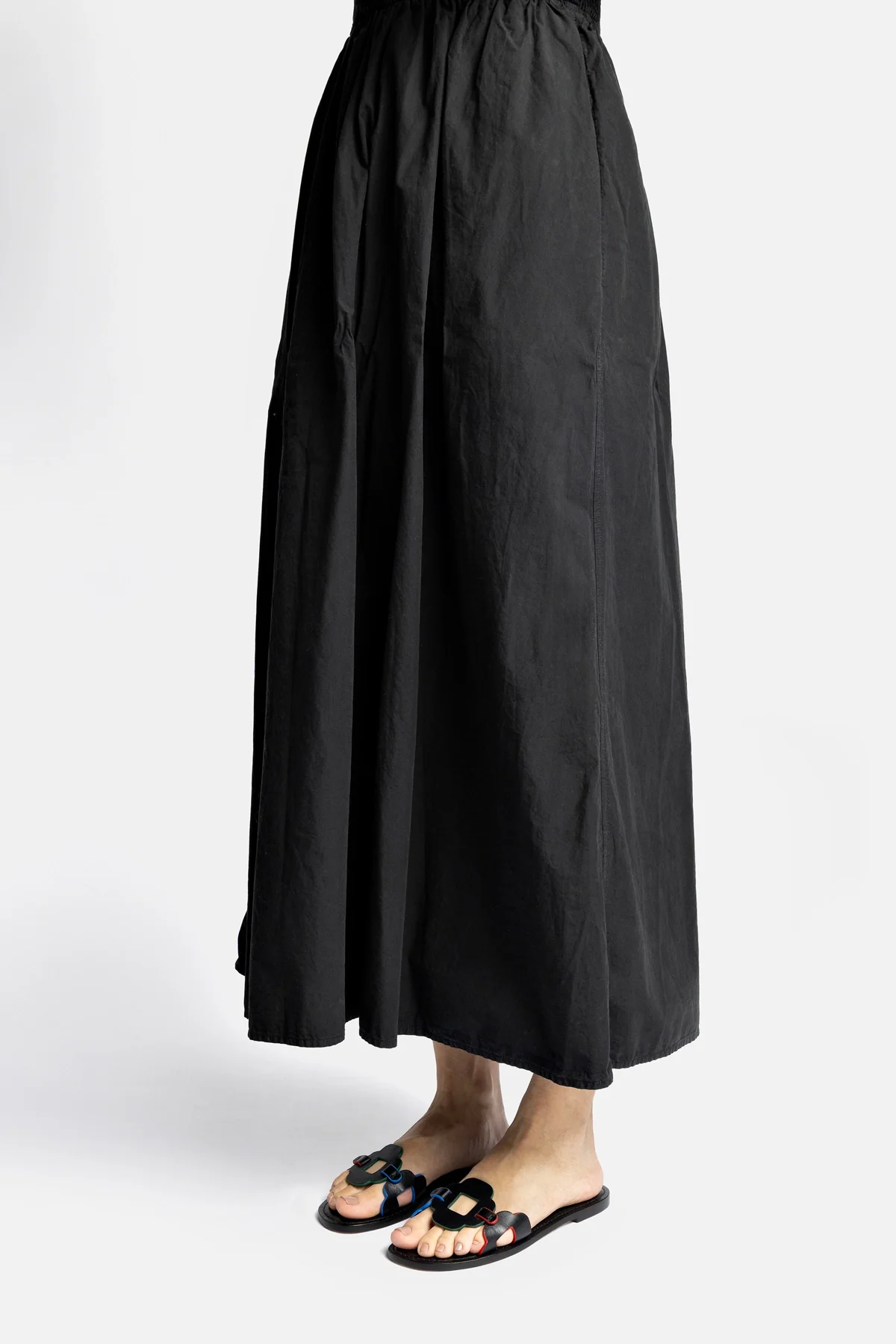 Margherita Slide In Black Leather - Image 6