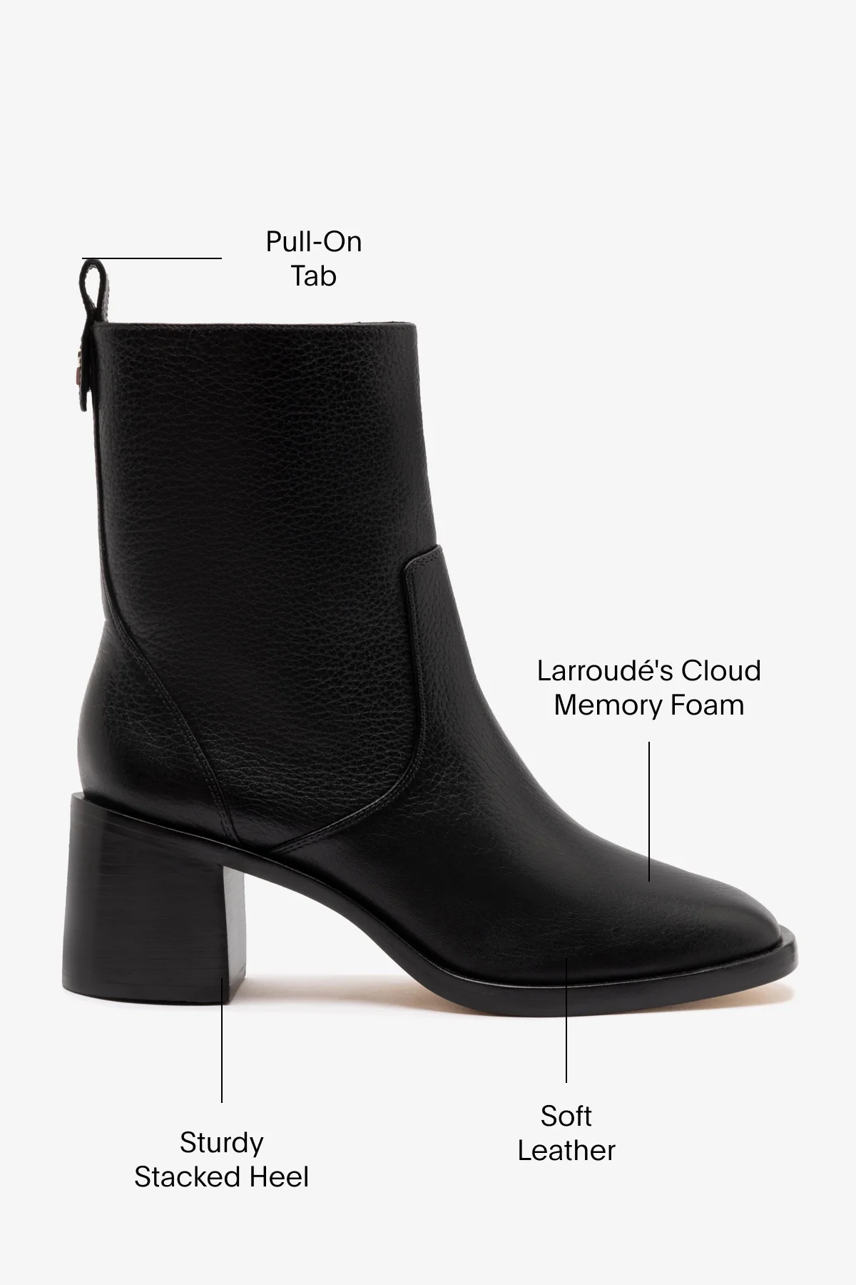 Mini Ricky Boot In Black Leather - Image 5