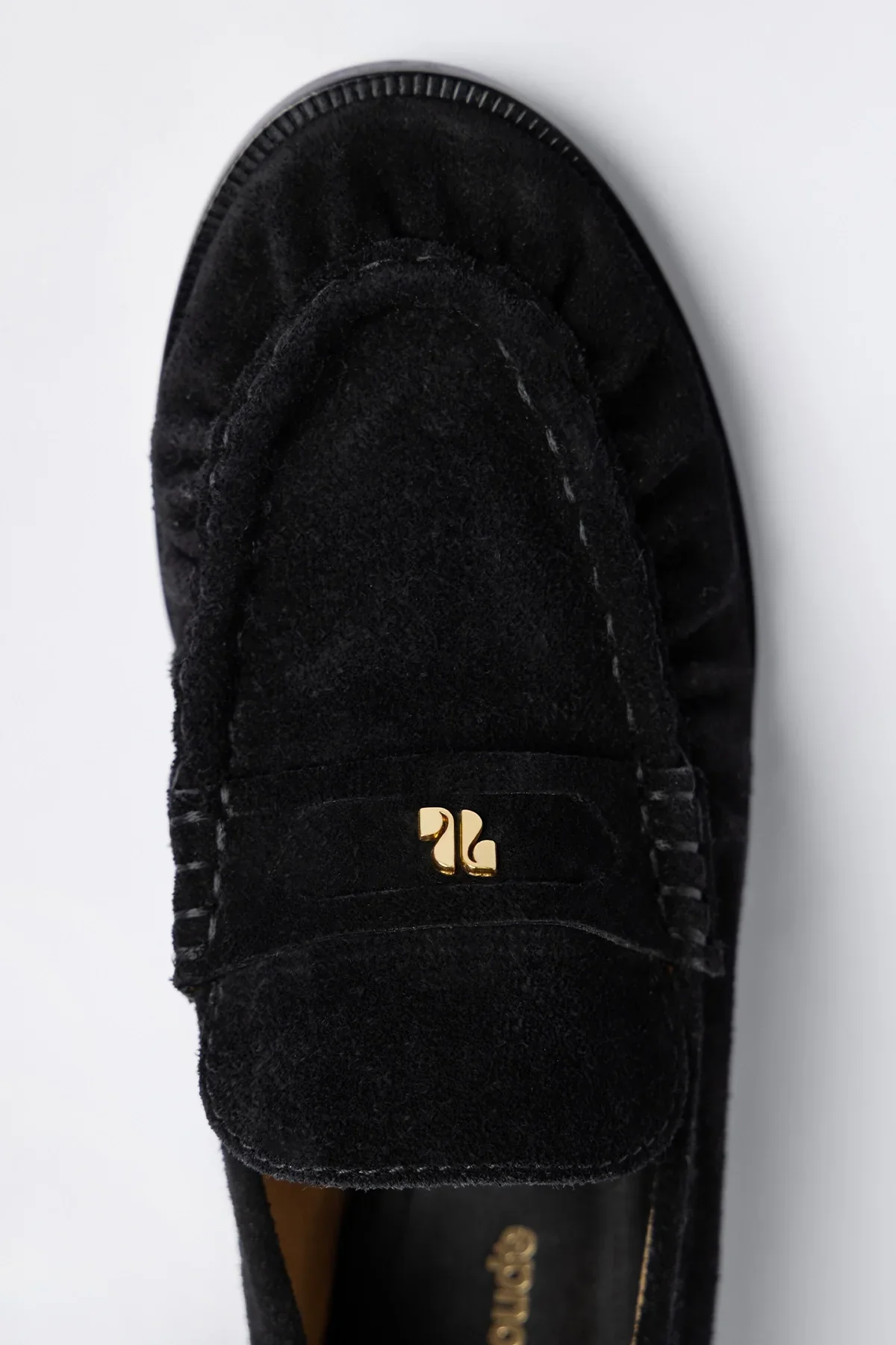 Suki Soft Loafer In Black Suede - Image 4