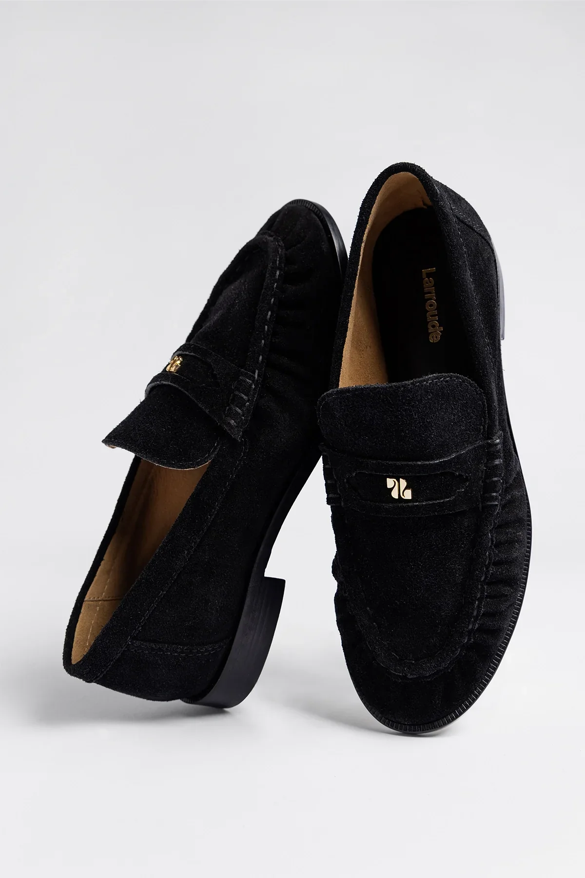 Suki Soft Loafer In Black Suede - Image 5