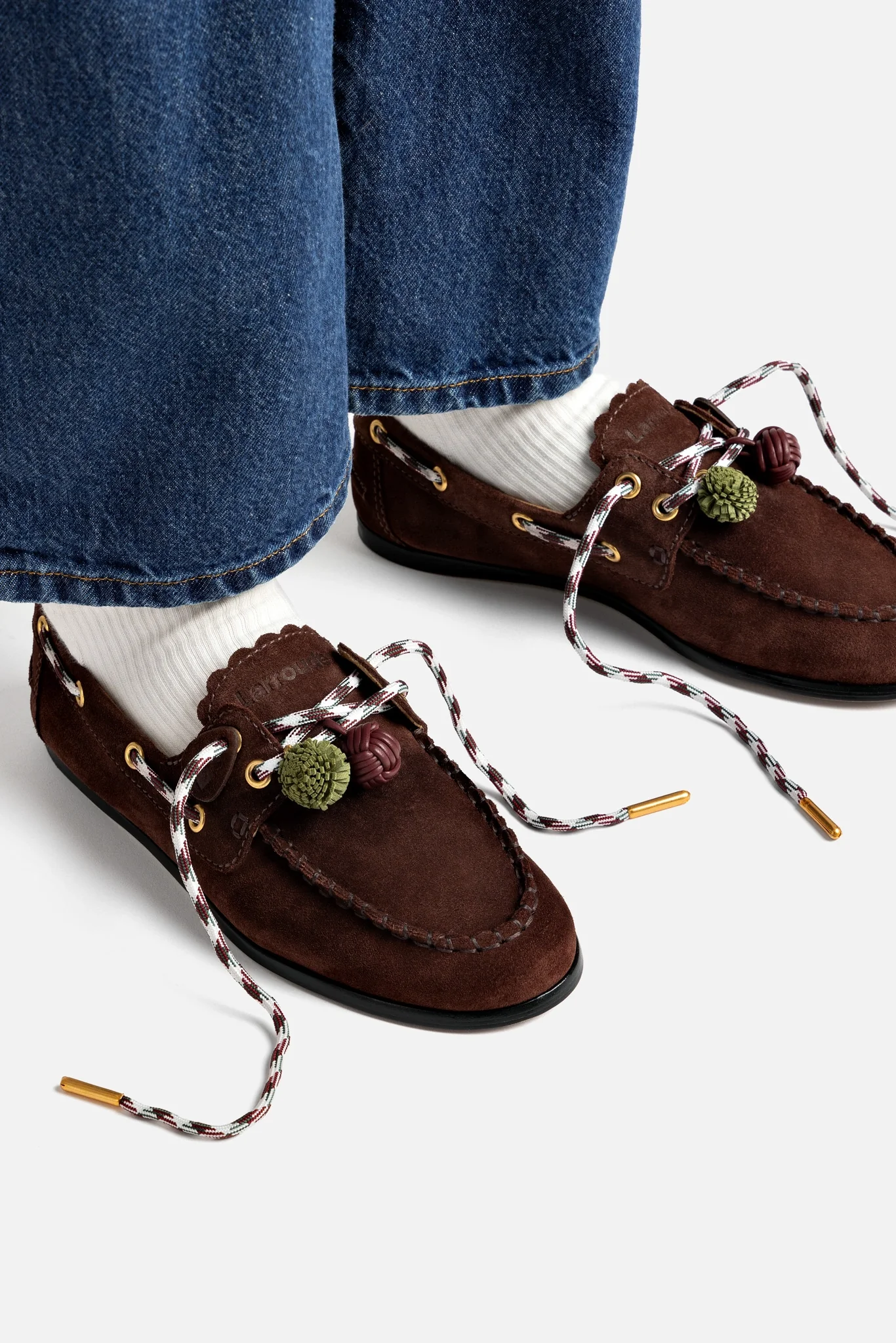Cyprus Boat Shoe In Brown Suede - Image 2