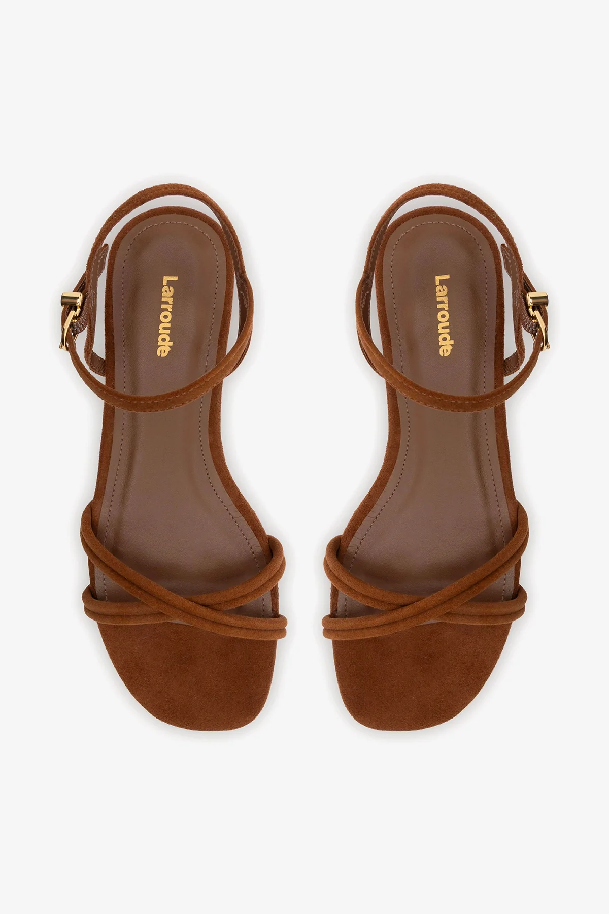 Annie Ankle Strap Sandal In Burnt Umber Leather - Image 7