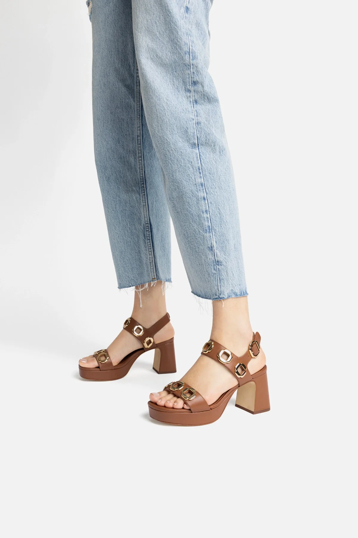Milan Dolly Low In Caramel Leather - Image 6