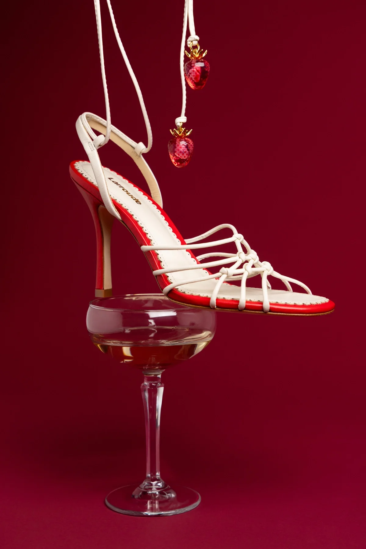Carmen Sandal Ivory Leather - Image 2