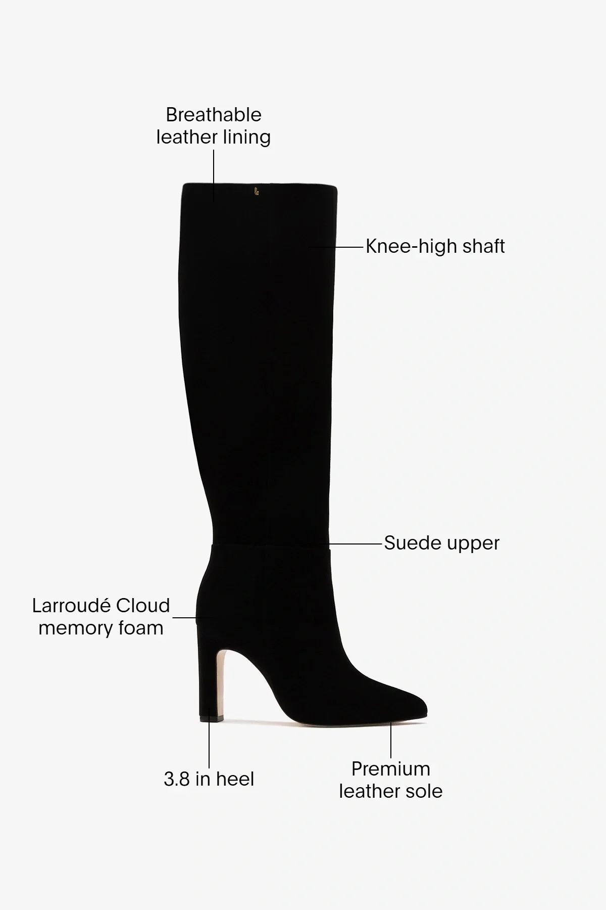 Cindy Hi Boot Black Suede - Image 6