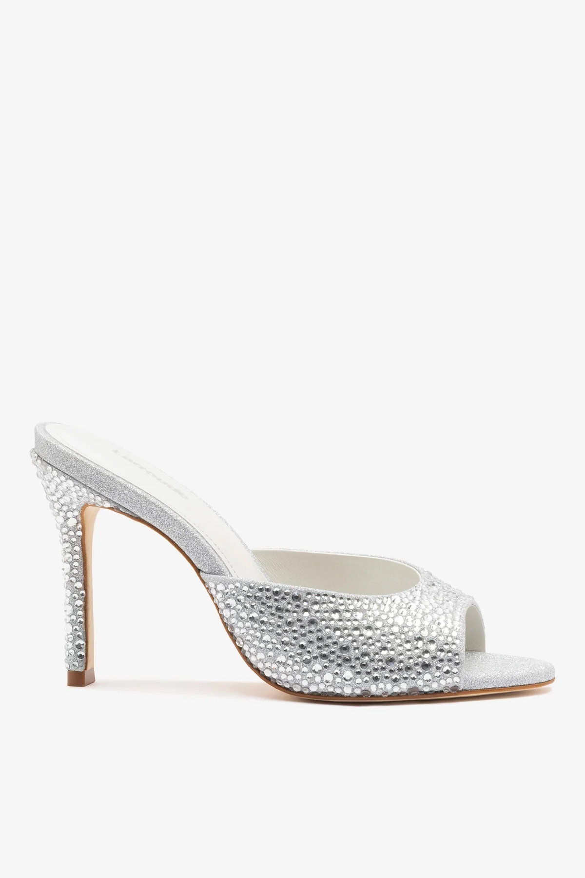 Jasmine Hi Mule Crystal Silver