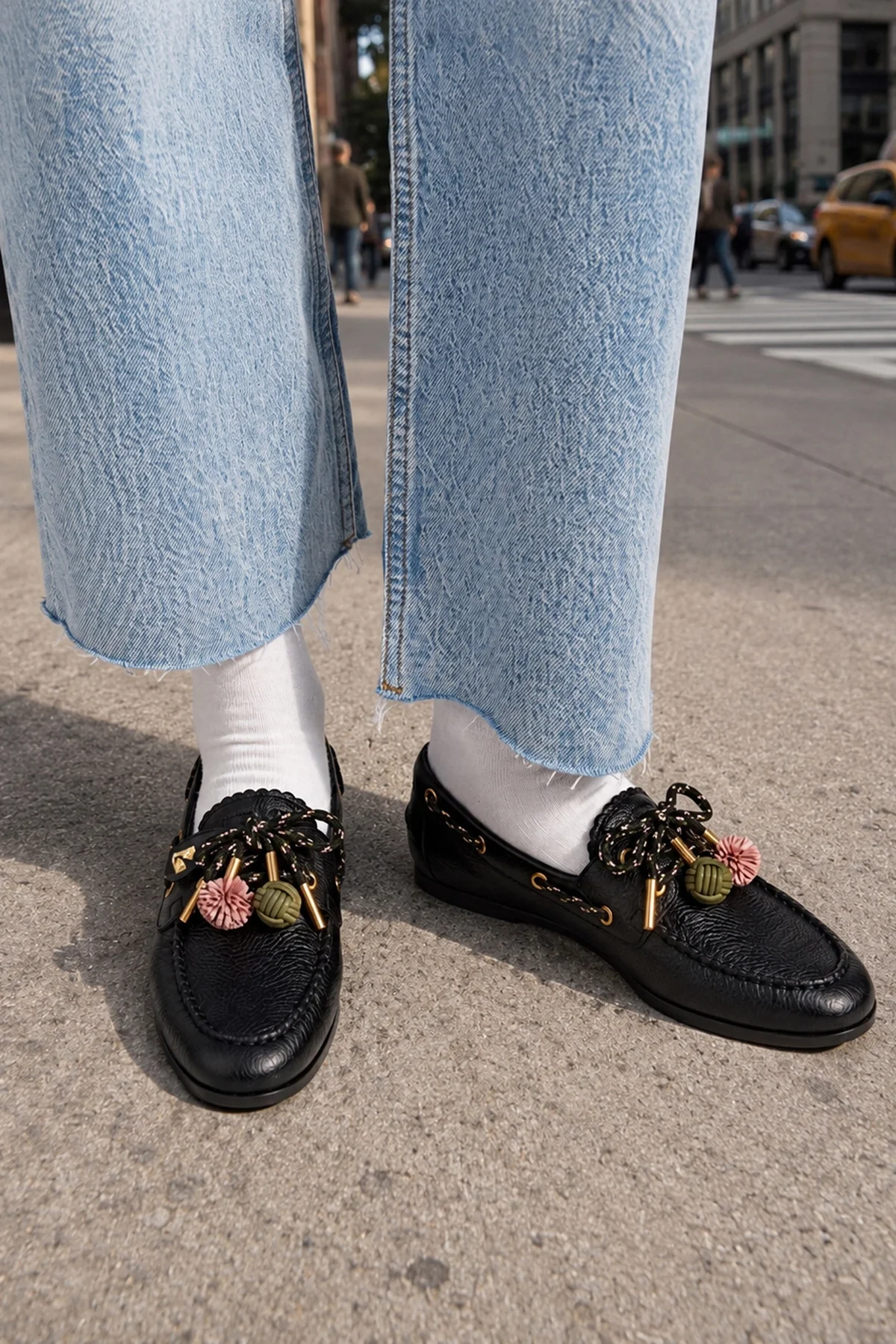Cyprus Boat Shoe Black Leather - Image 2