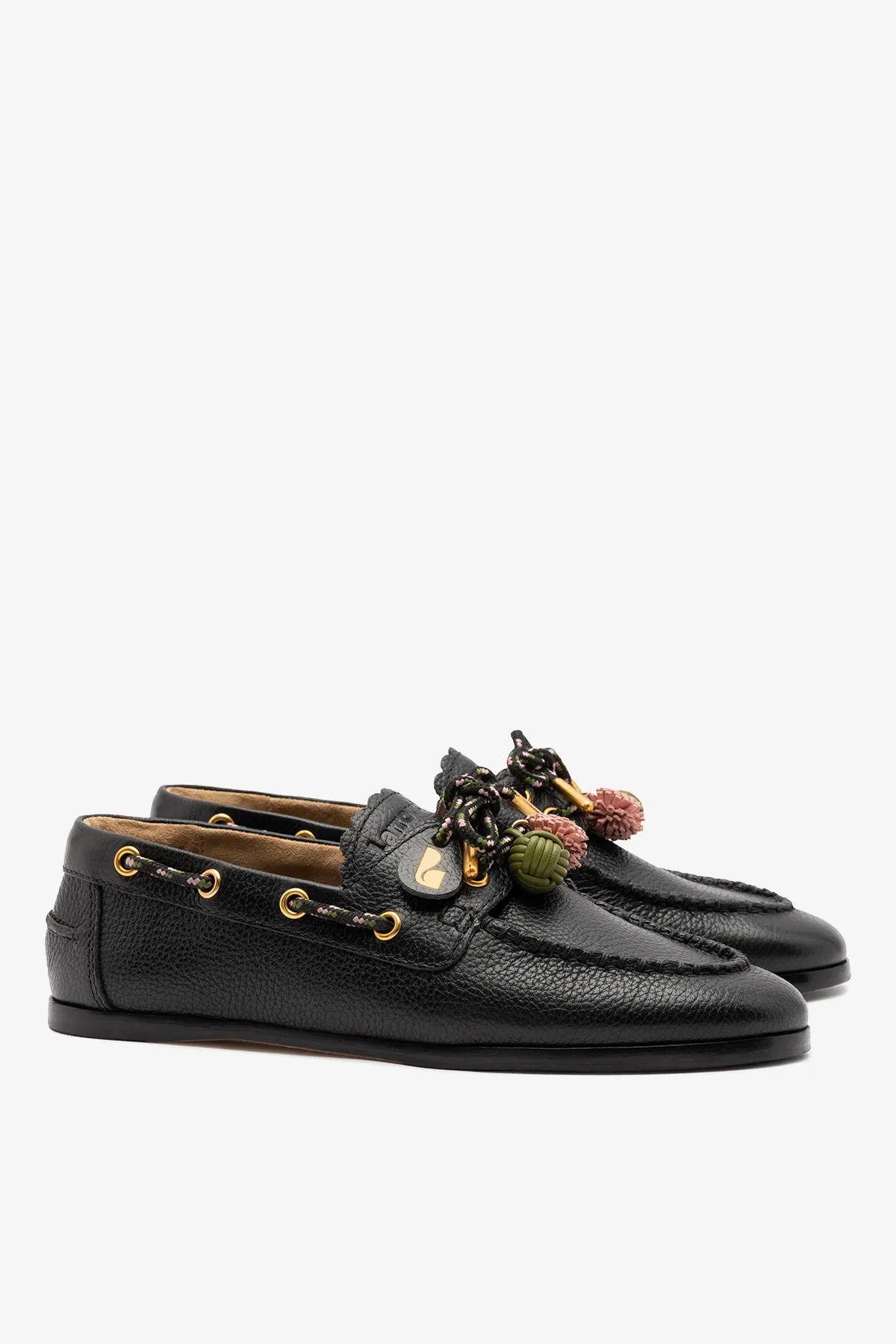 Cyprus Boat Shoe Black Leather - Image 3