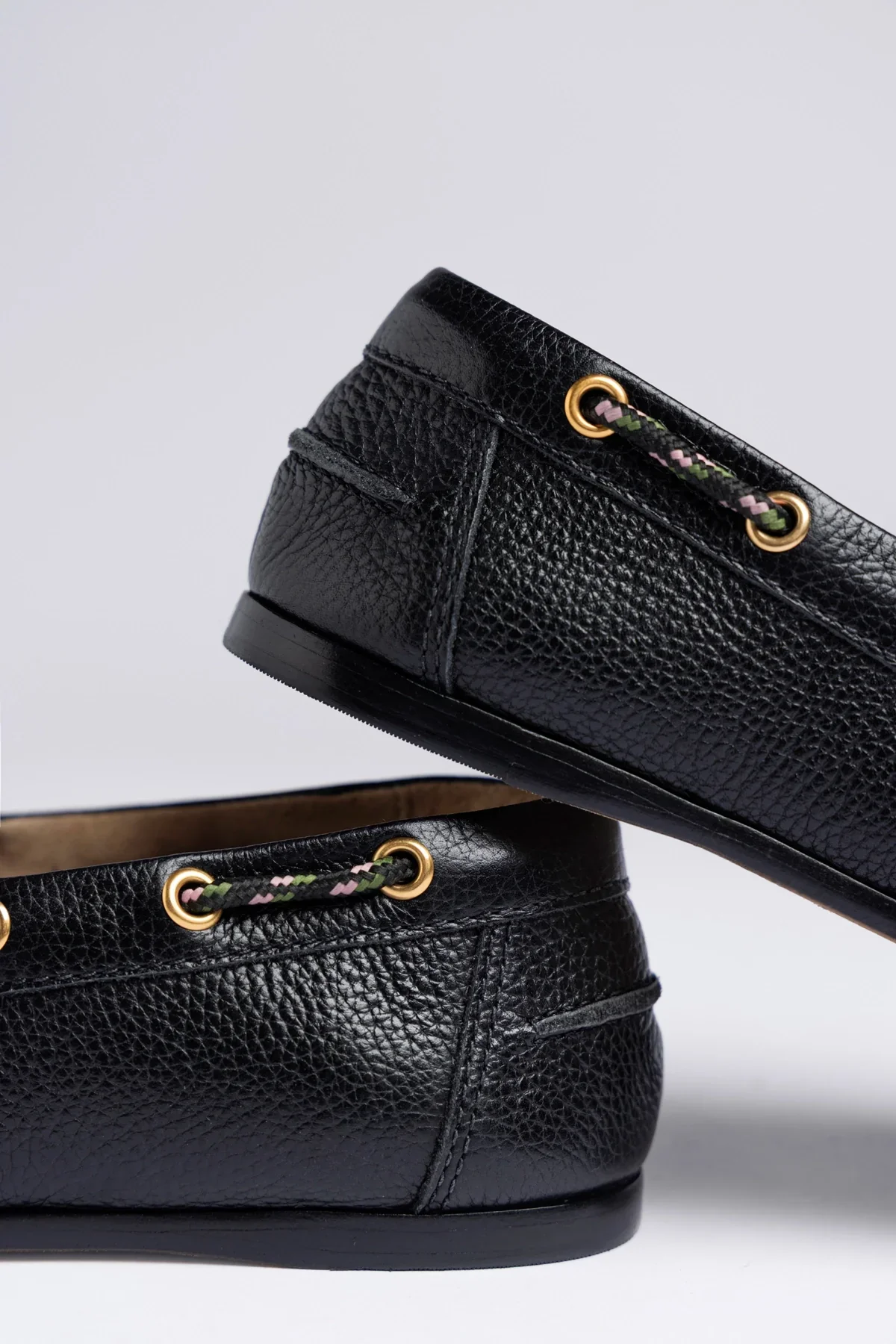 Cyprus Boat Shoe Black Leather - Image 4