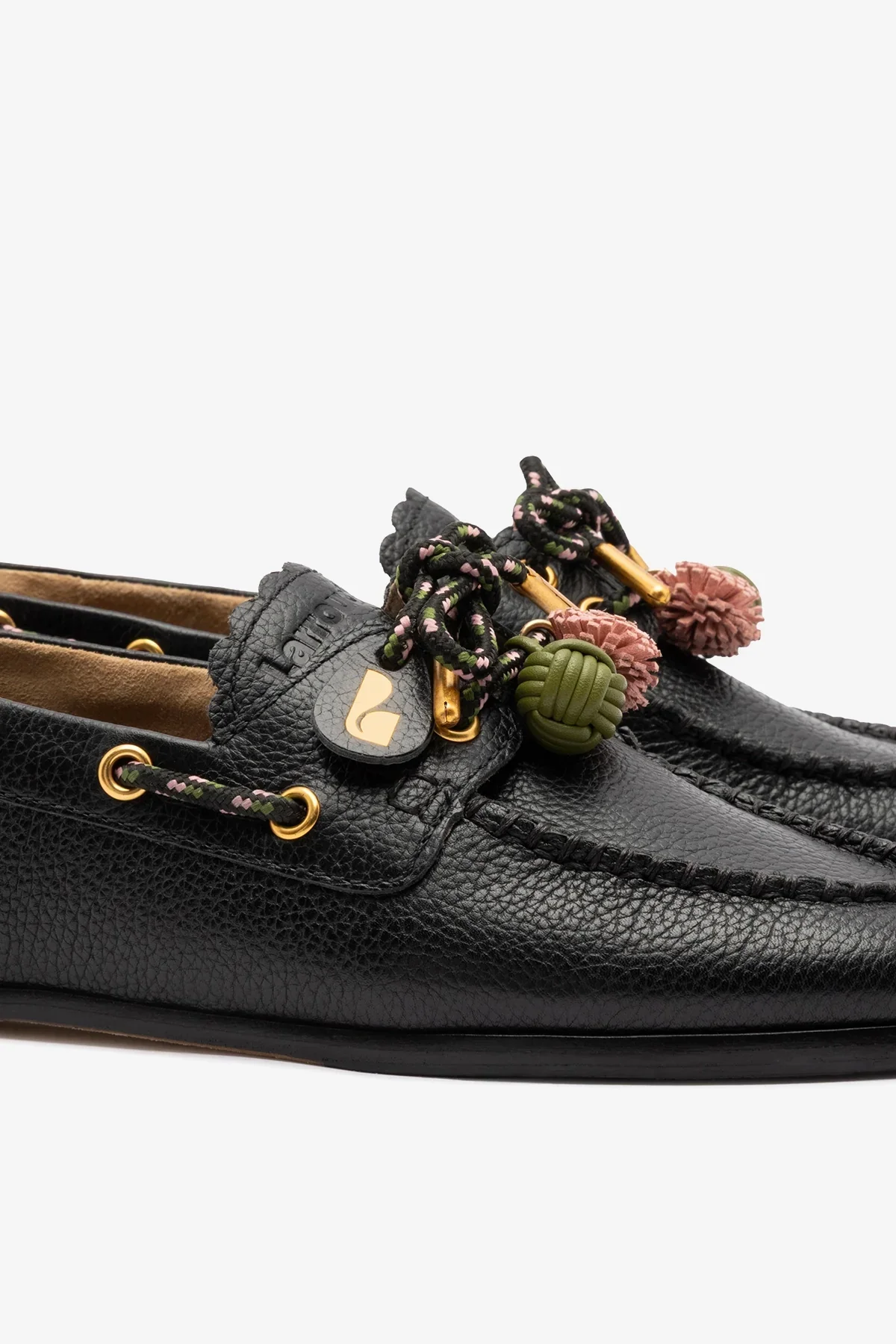 Cyprus Boat Shoe Black Leather - Image 5