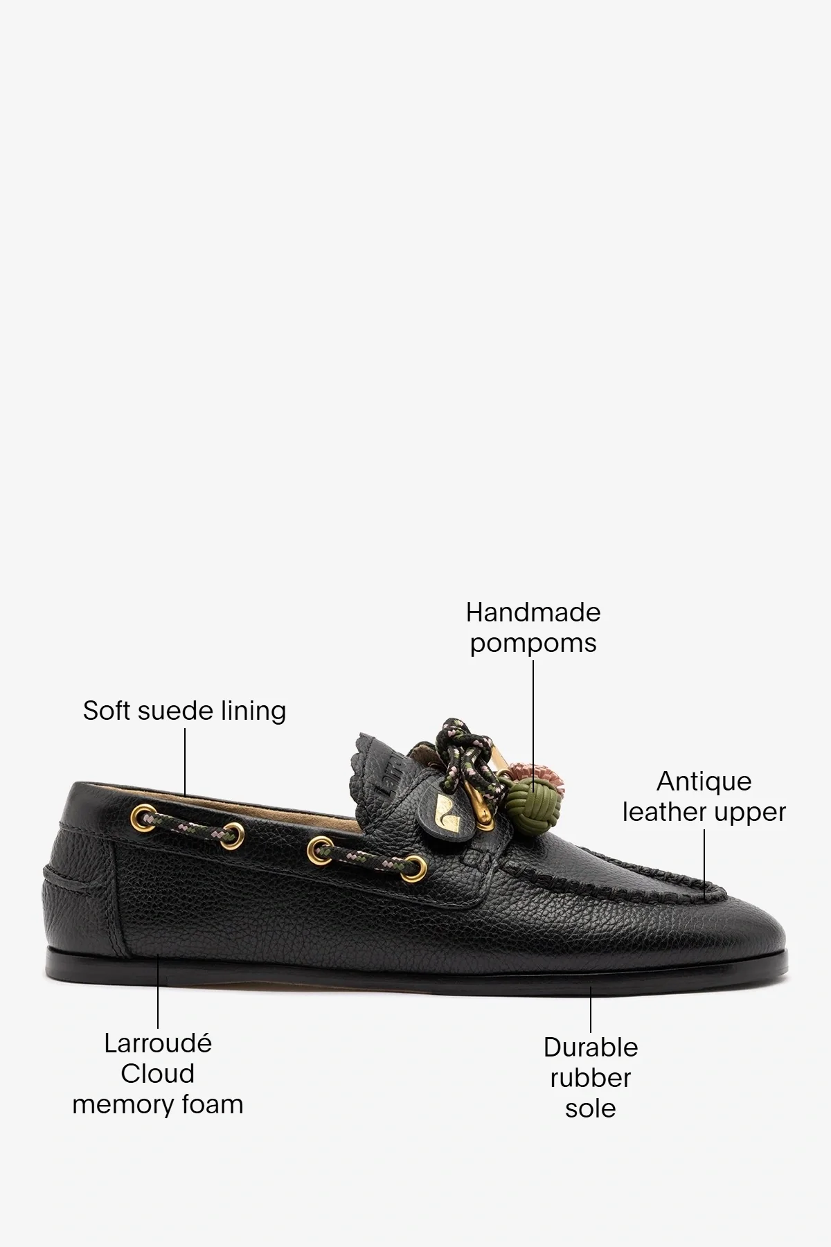 Cyprus Boat Shoe Black Leather - Image 6