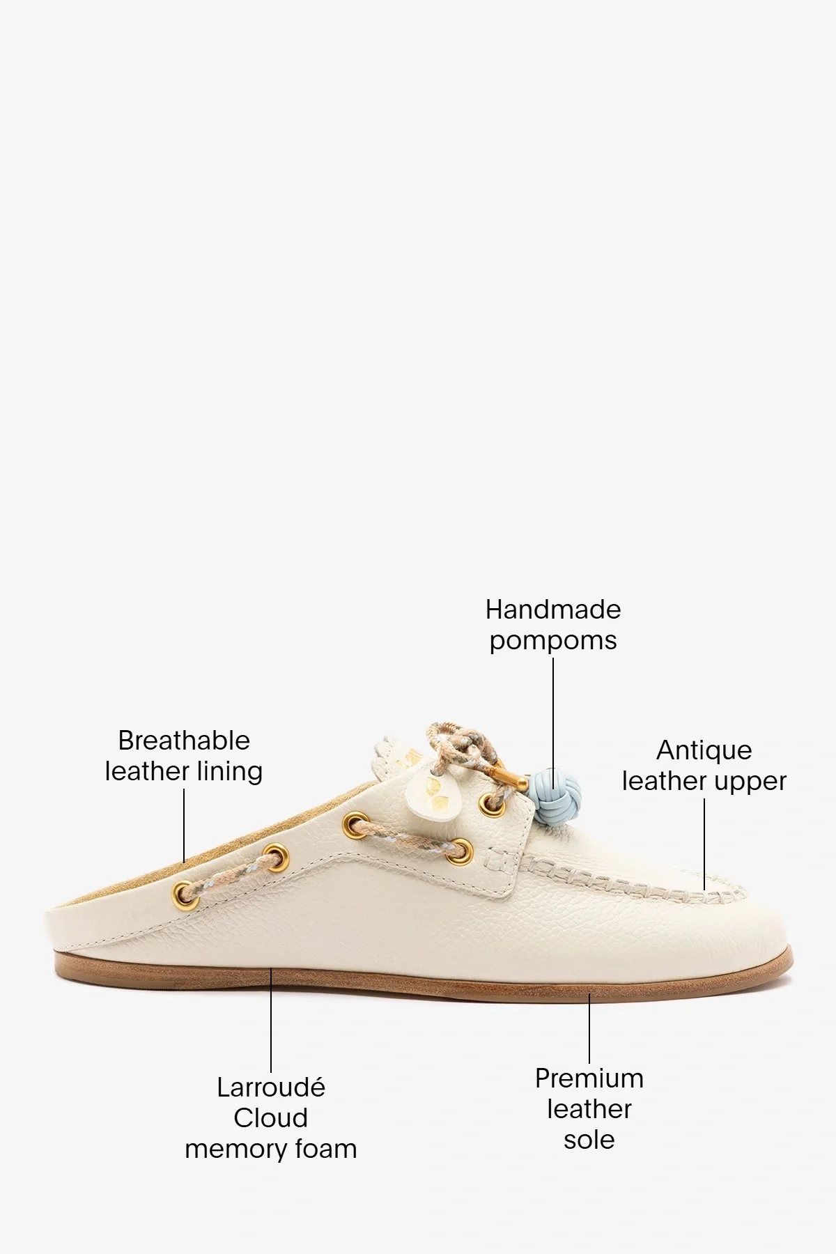 Cyprus Mule Ivory Leather - Image 6
