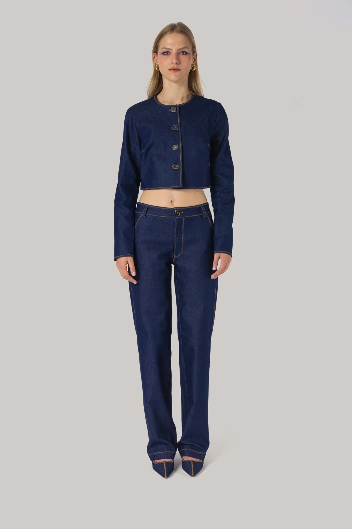 Carola Pant Blue Denim - Image 2