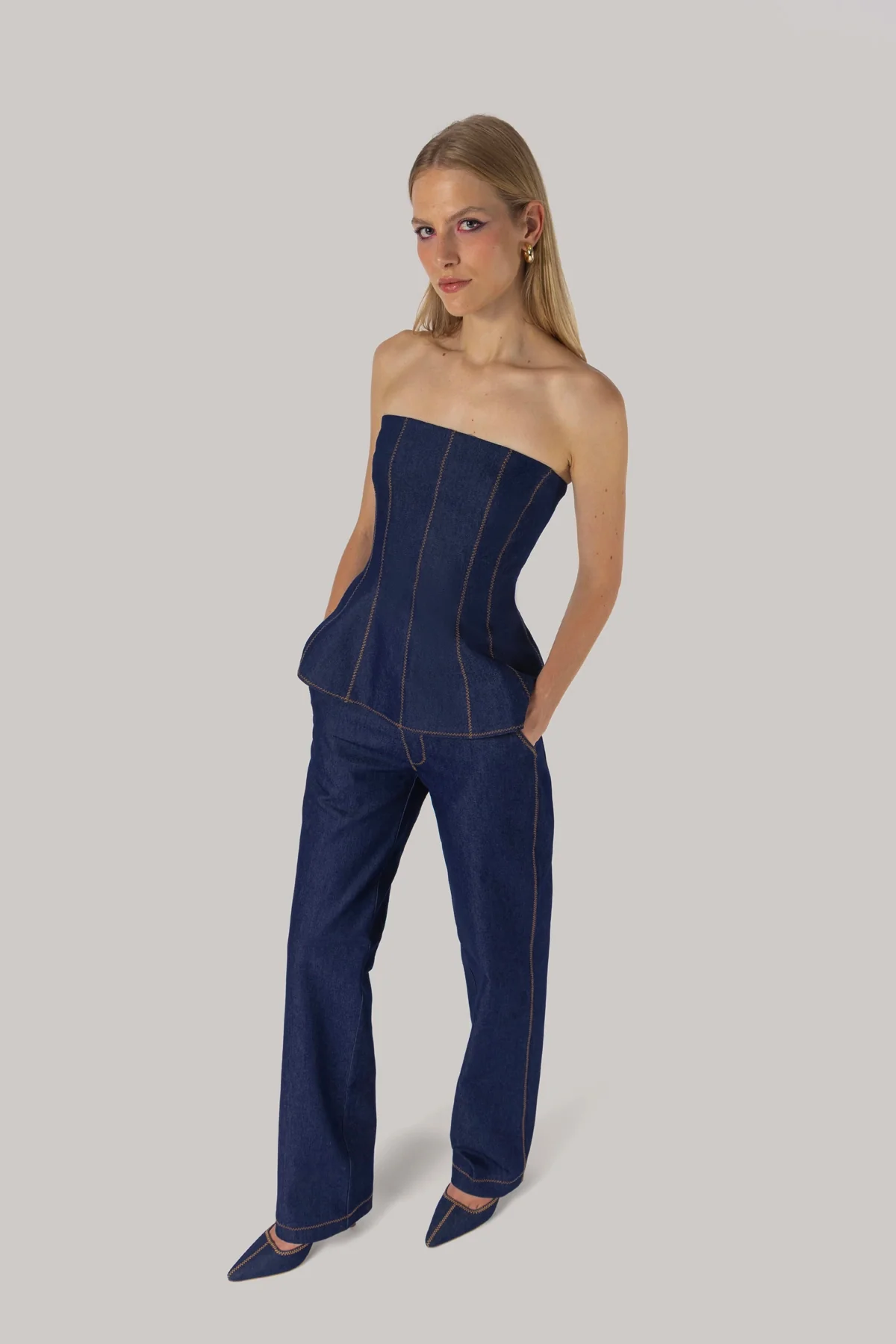 Claire Bustier Blue Denim - Image 2
