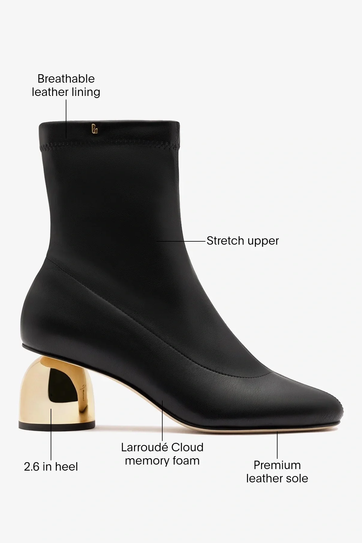 Dew Drop Boot Black Stretch - Image 6