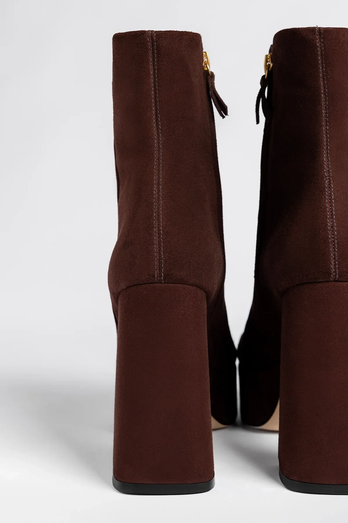 Dolly Platform Boot Brown Suede - Image 4