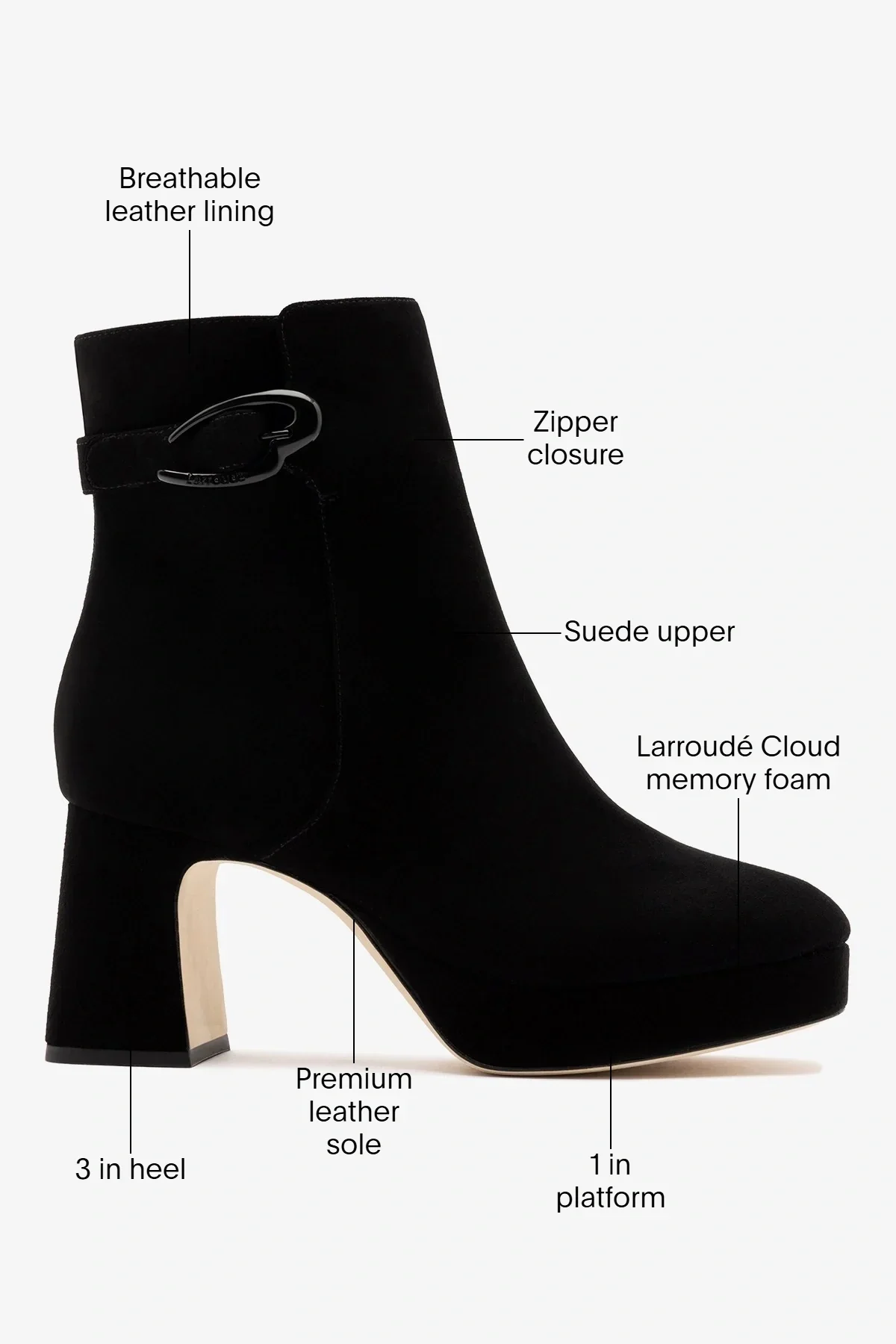 Dolly Verona Low Boot Black Suede - Image 6