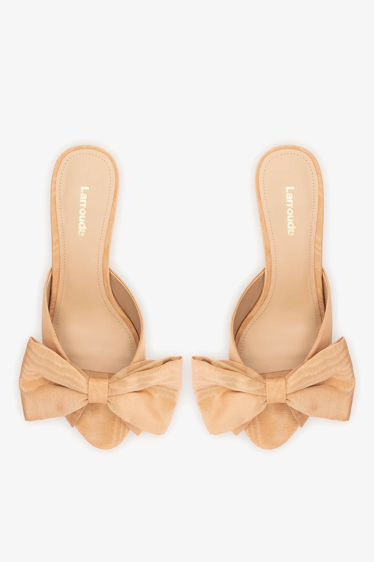 Elle Peep Toe Mule Macaroon Silk - Image 6