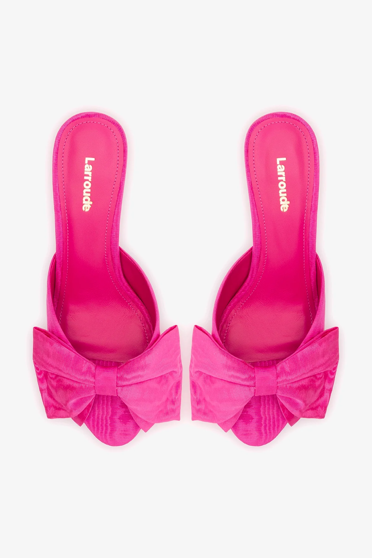 Elle Peep Toe Mule Magenta Silk - Image 6