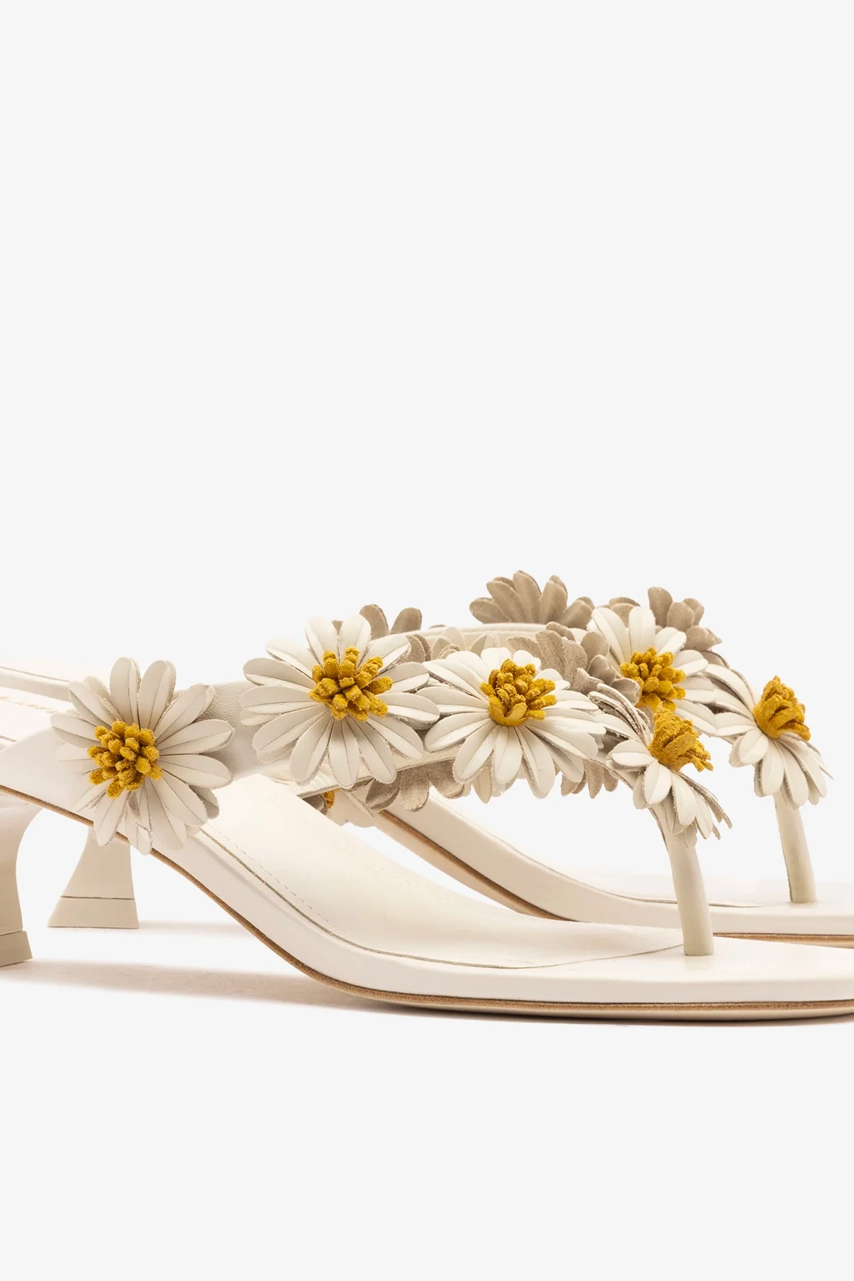 Fiore Thong Sandal Ivory Leather - Image 4