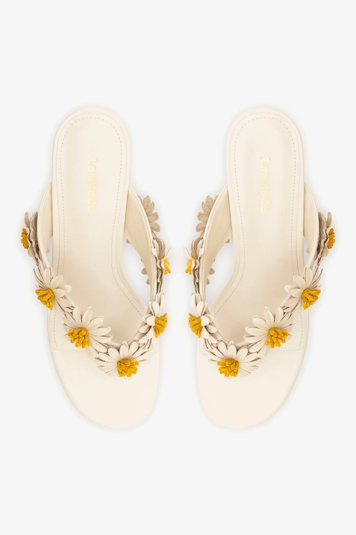 Fiore Thong Sandal Ivory Leather - Image 6