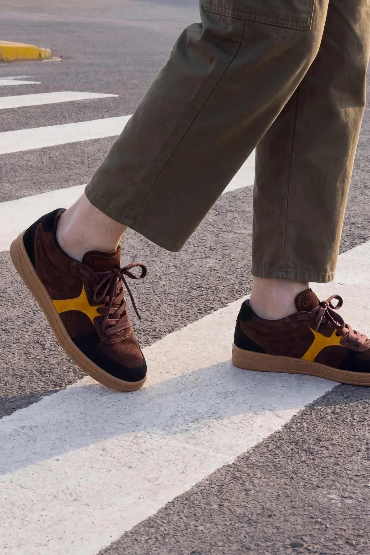 George Sneaker Brown and Yellow Suede - Image 2