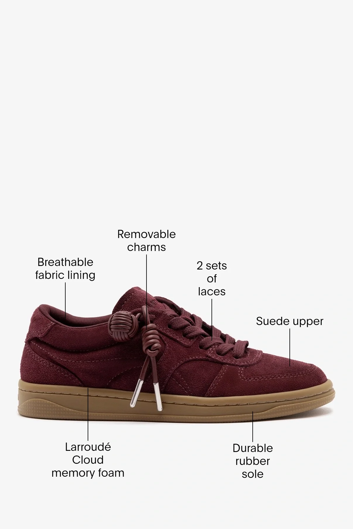 George Sneaker Burgundy Suede - Image 6
