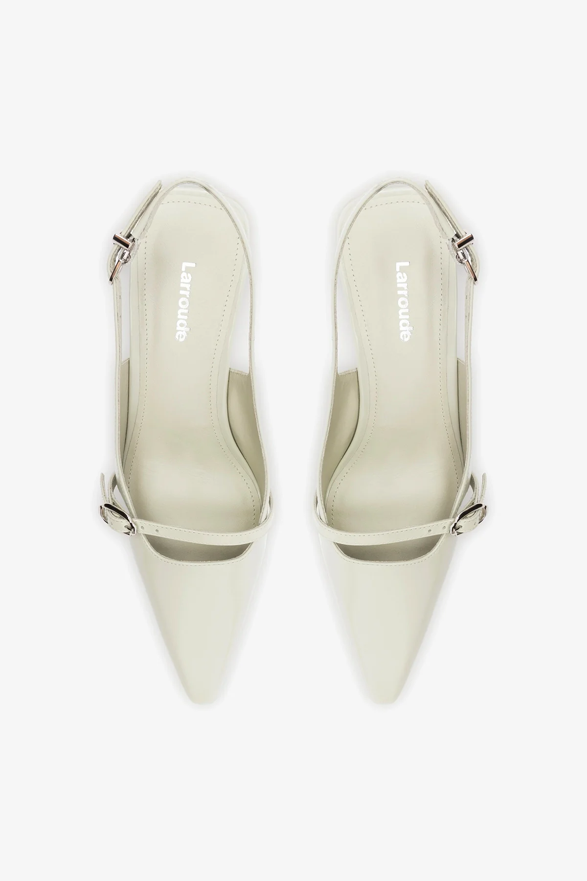 Ines Pump Gray Leather - Image 7
