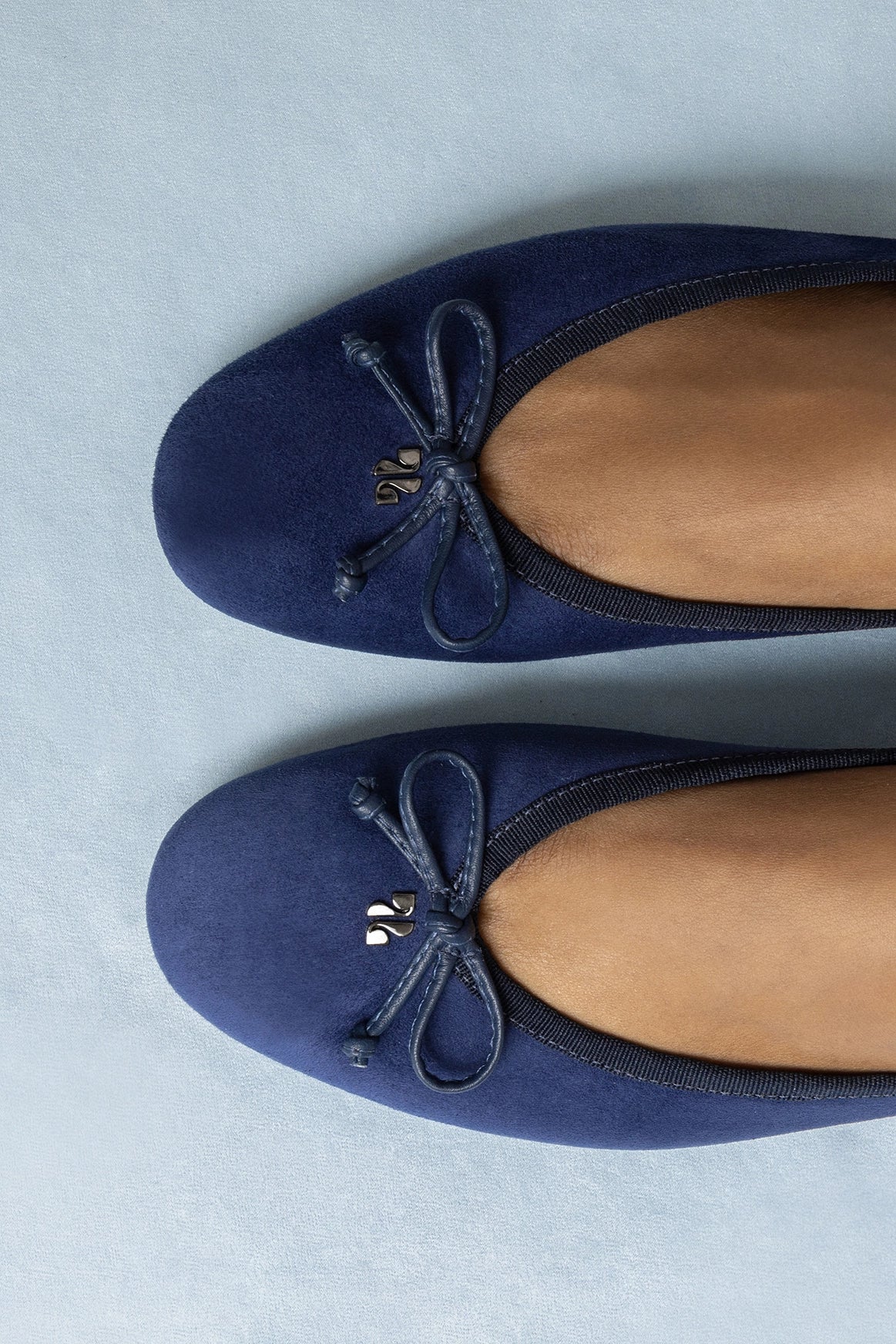 Pavlova Ballet Flat In Indigo Suede - Image 2