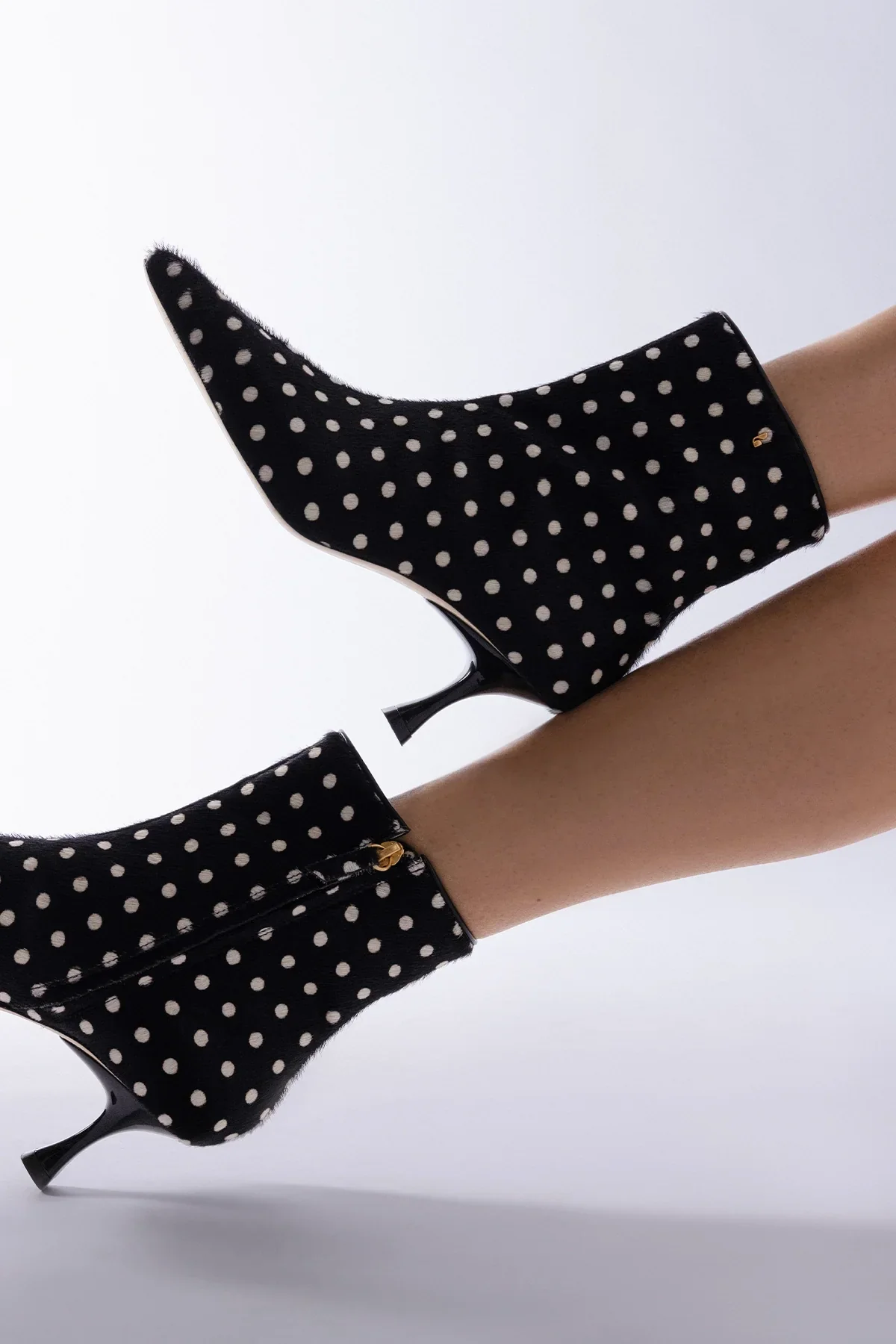 Ines Boot Black Printed Hair Leather - Image 2