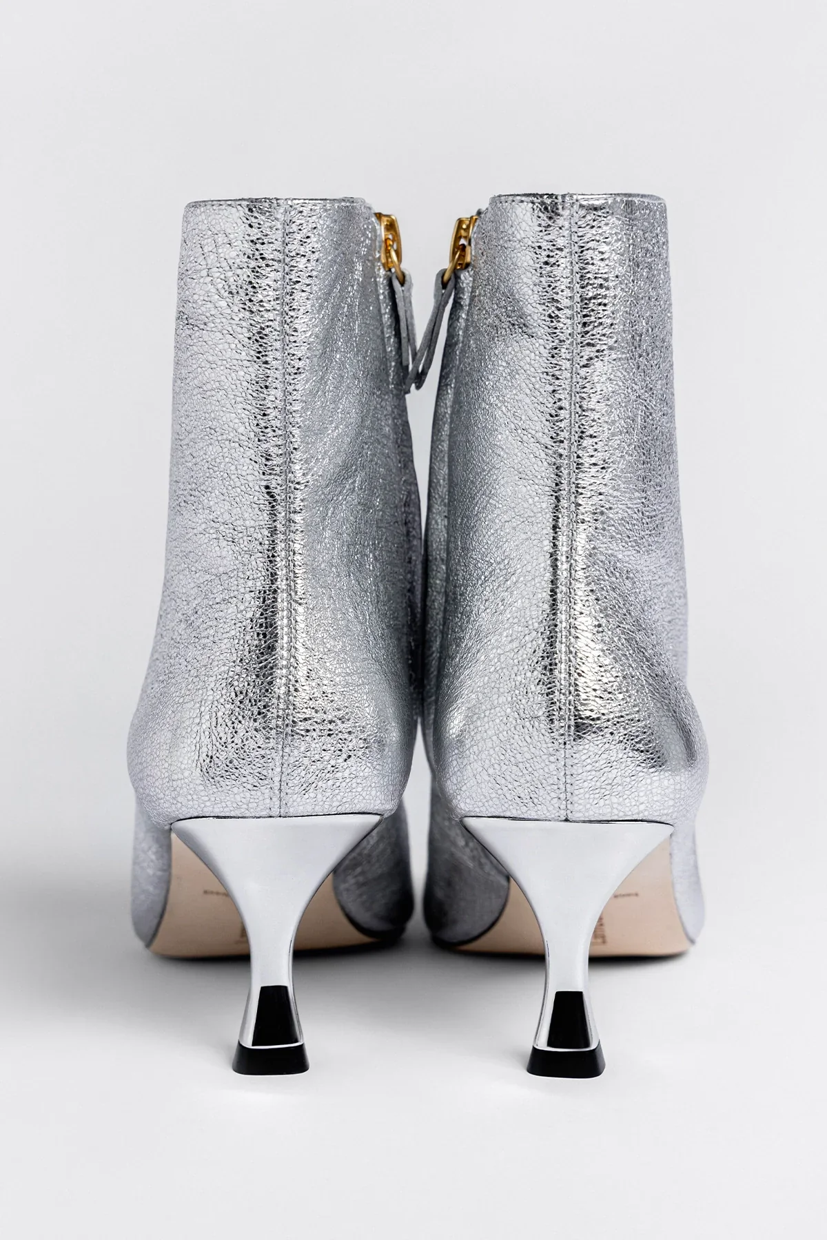 Ines Boot Silver Leather - Image 3