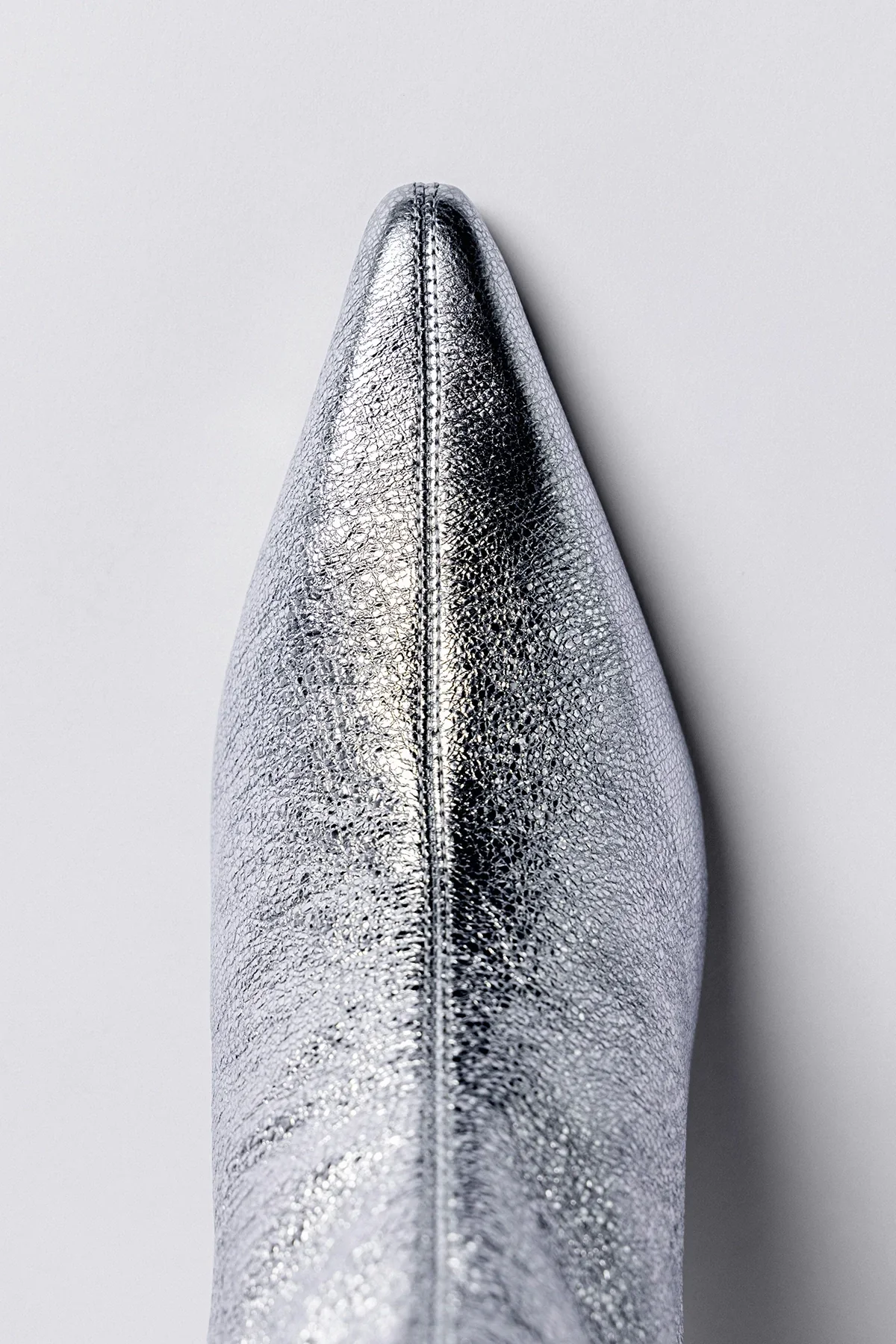 Ines Boot Silver Leather - Image 4